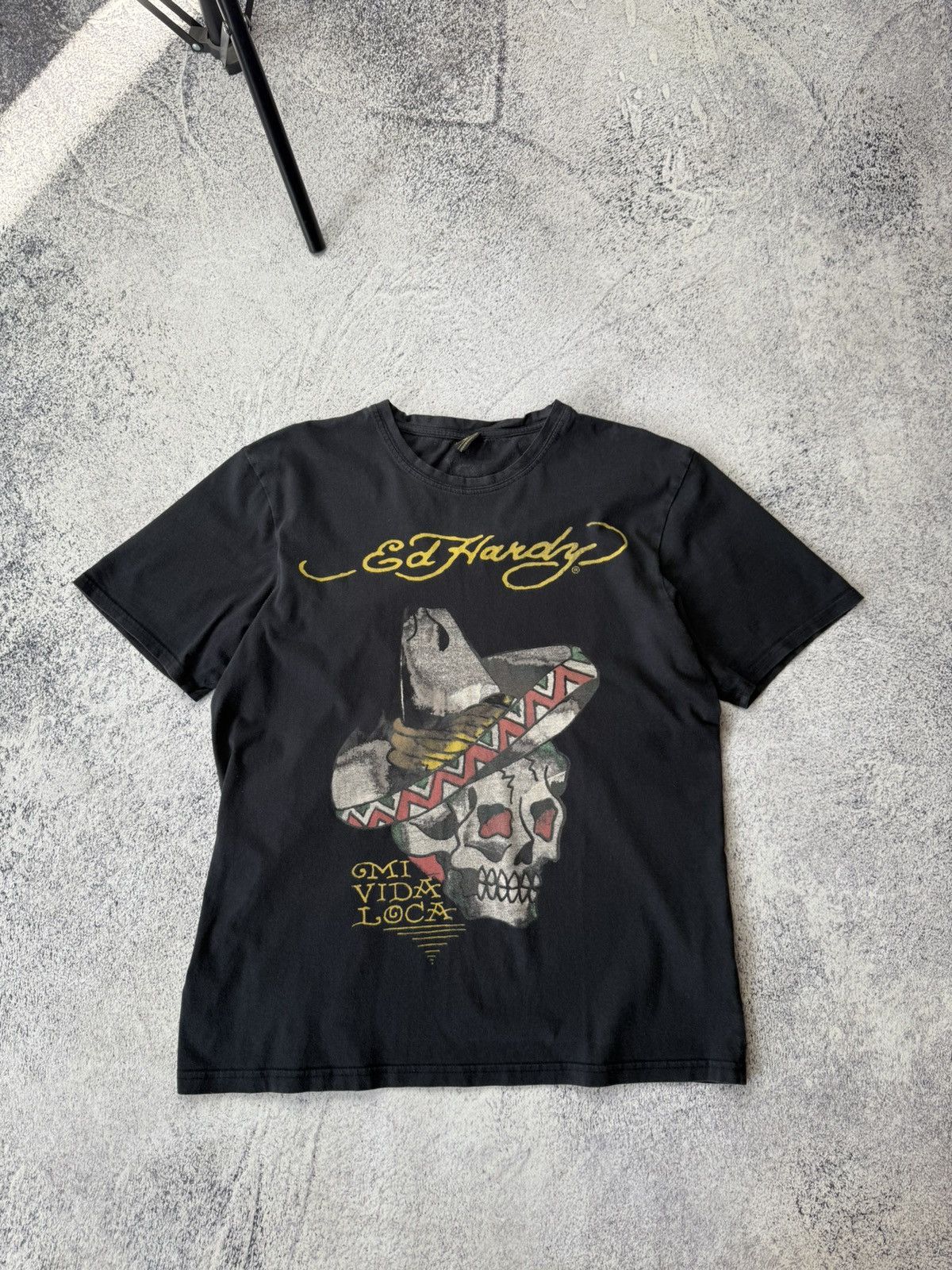 Christian Audigier Vintage Ed Hardy Big Logo Japanese T shirt Rare Y2K Size US M / EU 48-50 / 2 - 1 Thumbnail