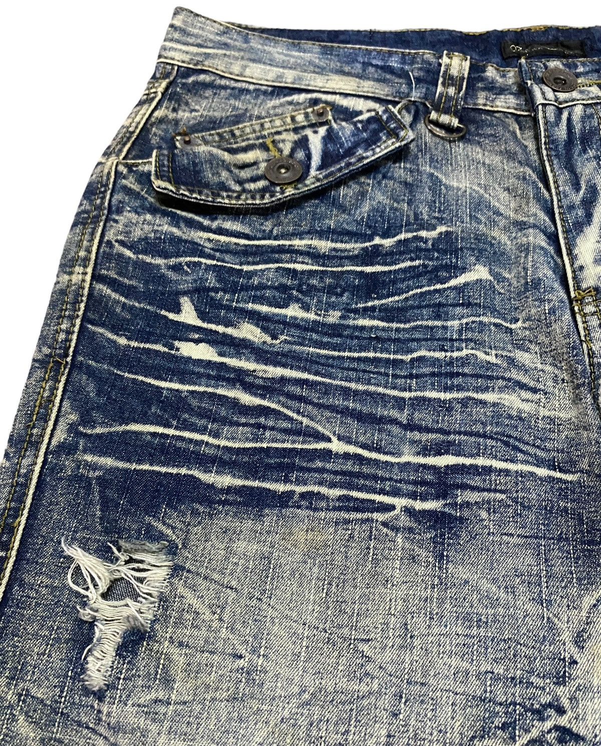 If Six Was Nine Rare Design Vintage Brand Black Crown Flared Jeans 1990s Size US 32 / EU 48 - 7 Thumbnail