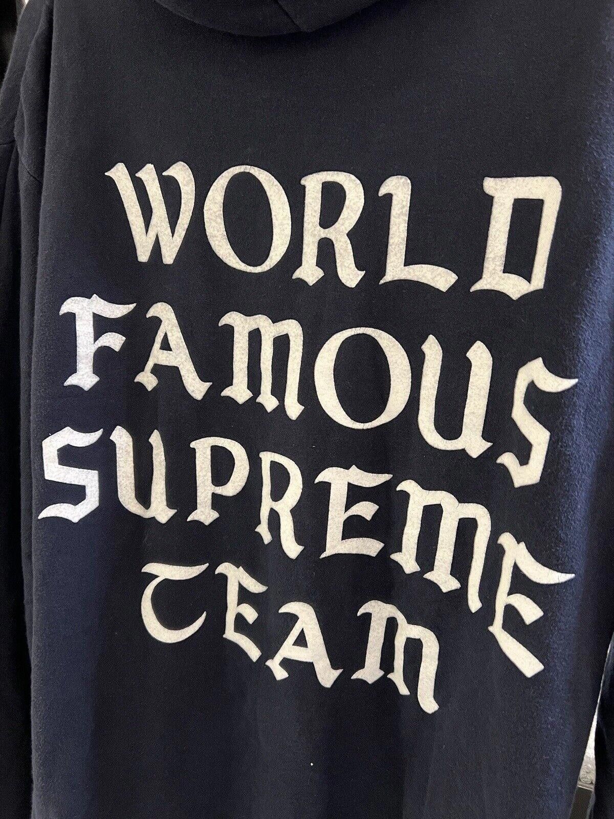 Supreme Rare Vintage World Famous Supreme Hoodie Sweatshirt NYC Size US 36 / EU 52 - 5 Thumbnail