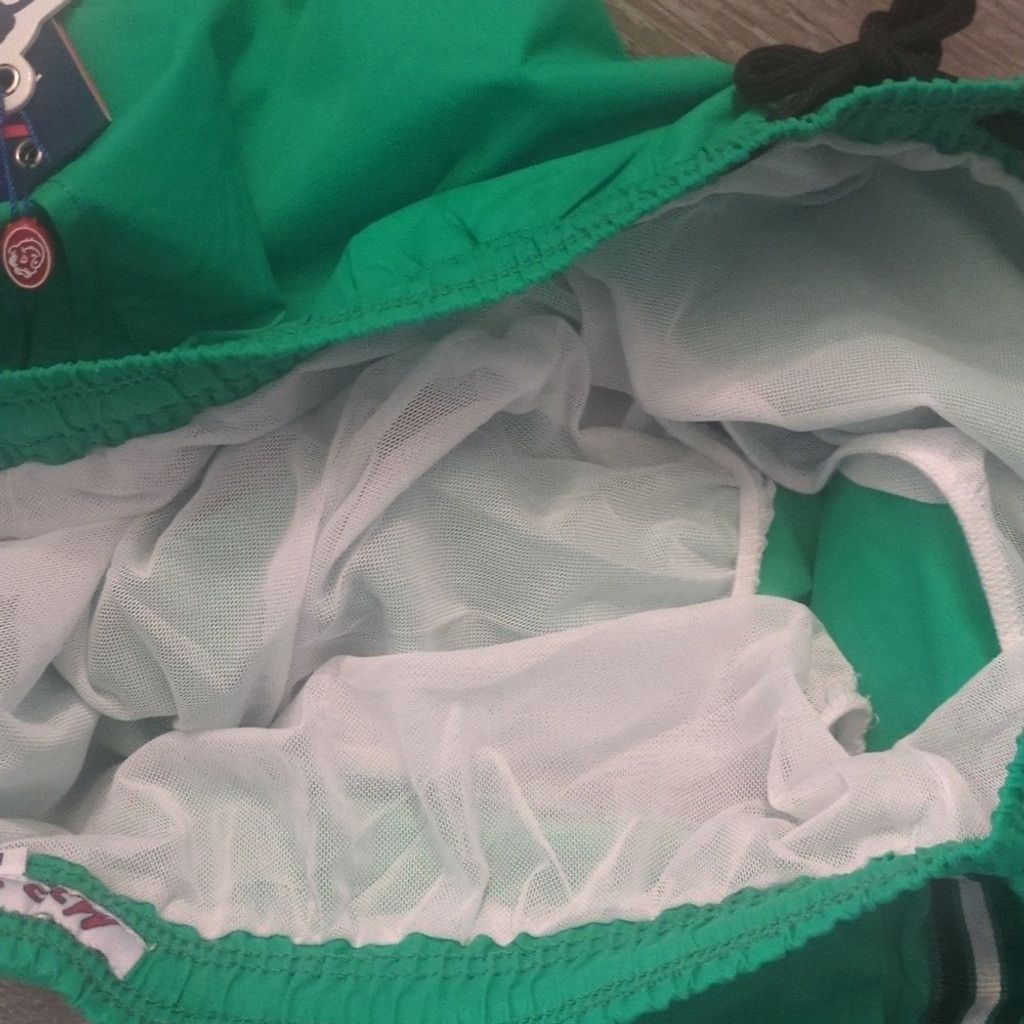 Other Mr. Swim solid with side tape green swim trunks size medium Size US 31 - 5 Thumbnail