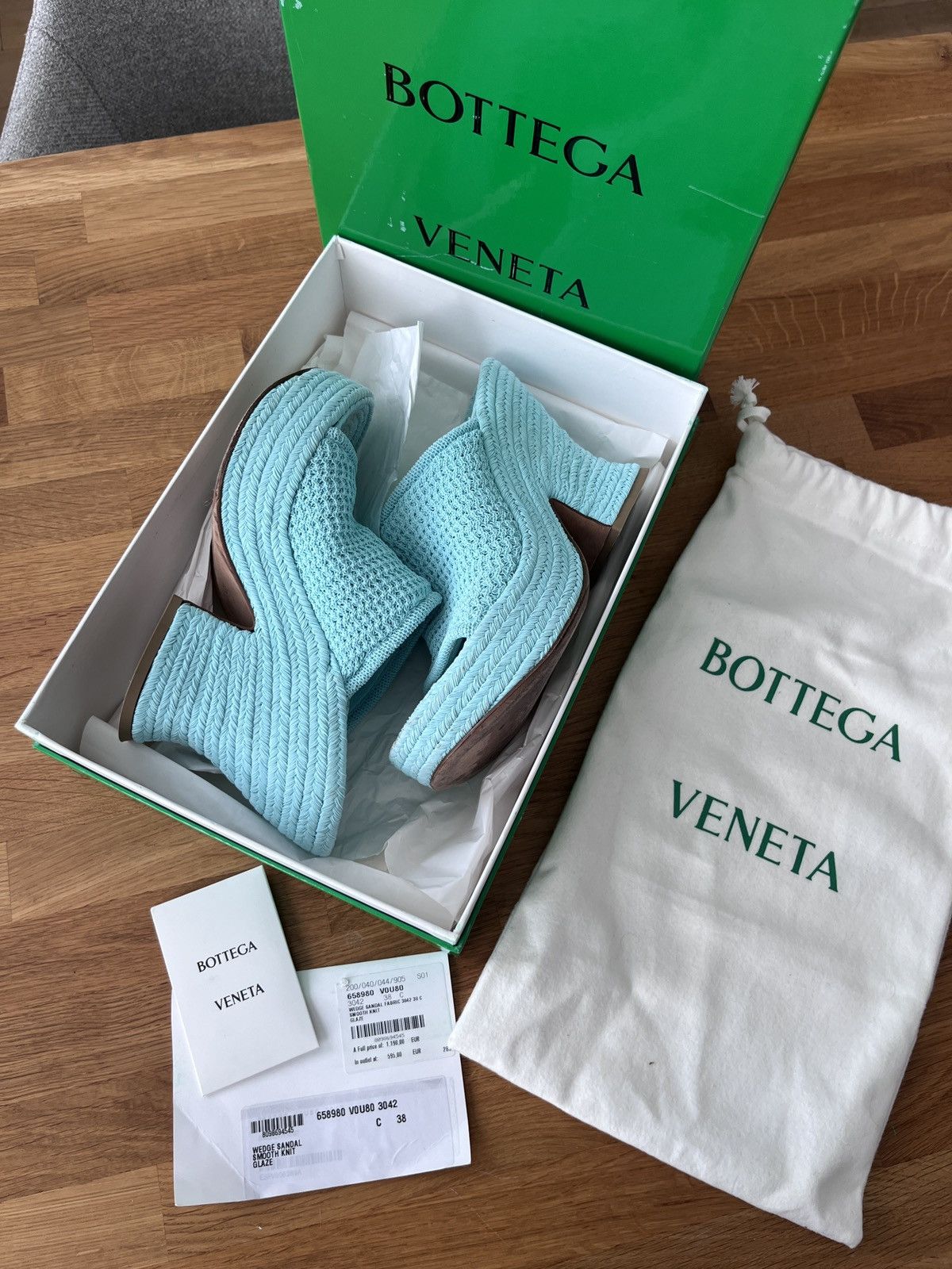 Bottega Veneta Bottega Veneta wedge sandals 38 Size US 7 / IT 37 - 1 Thumbnail