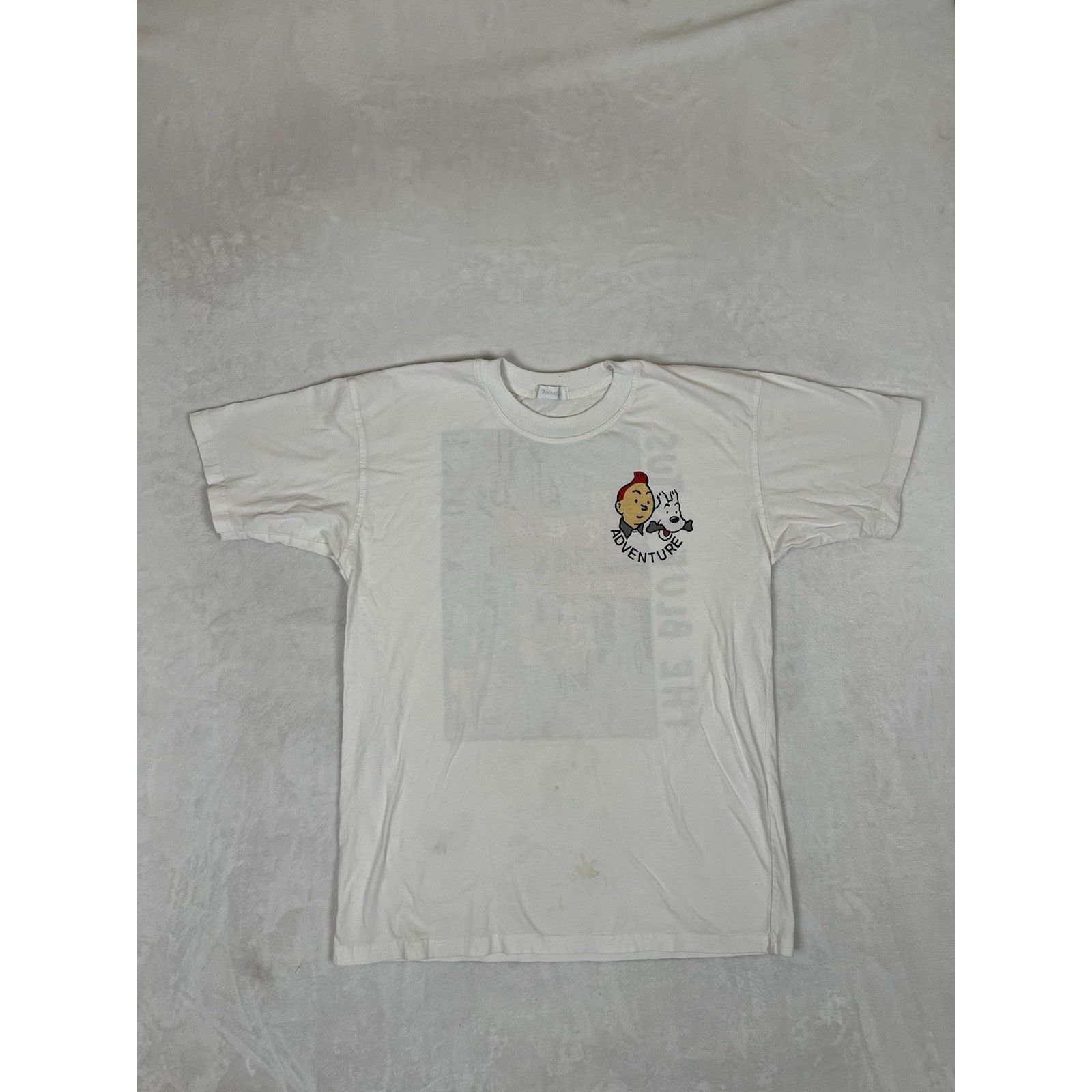 Vintage The Adventures of Tin Tin The Blue Lotus Vintage T-Shirt Siz Size US L / EU 52-54 / 3 - 2 Thumbnail