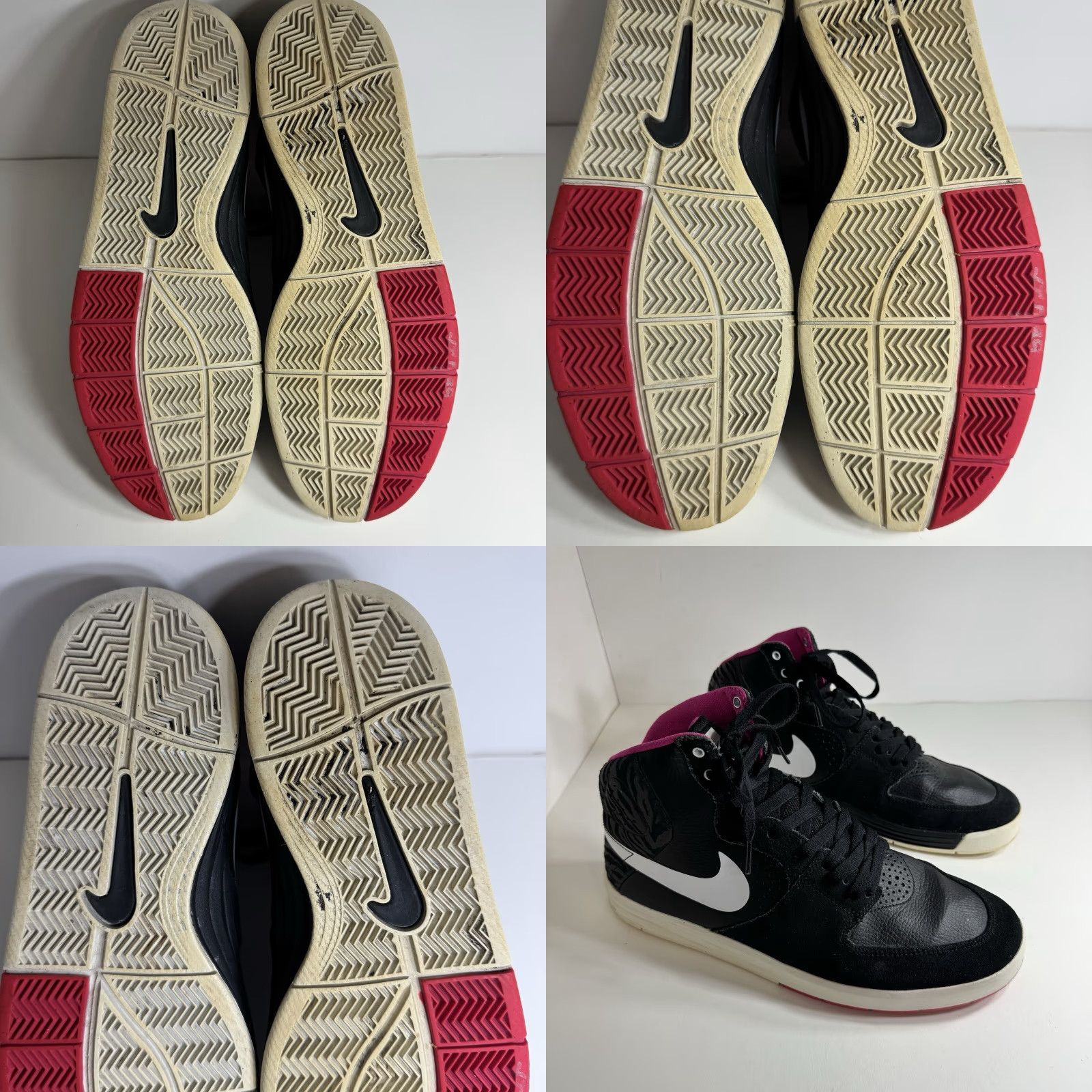 Nike VINTAGE Nike Paul Rodriguez 7 Hi SB Mens Size 10.5 616355-016 Black Pink Foil Sneakers Size US 10 / EU 43 - 9 Thumbnail