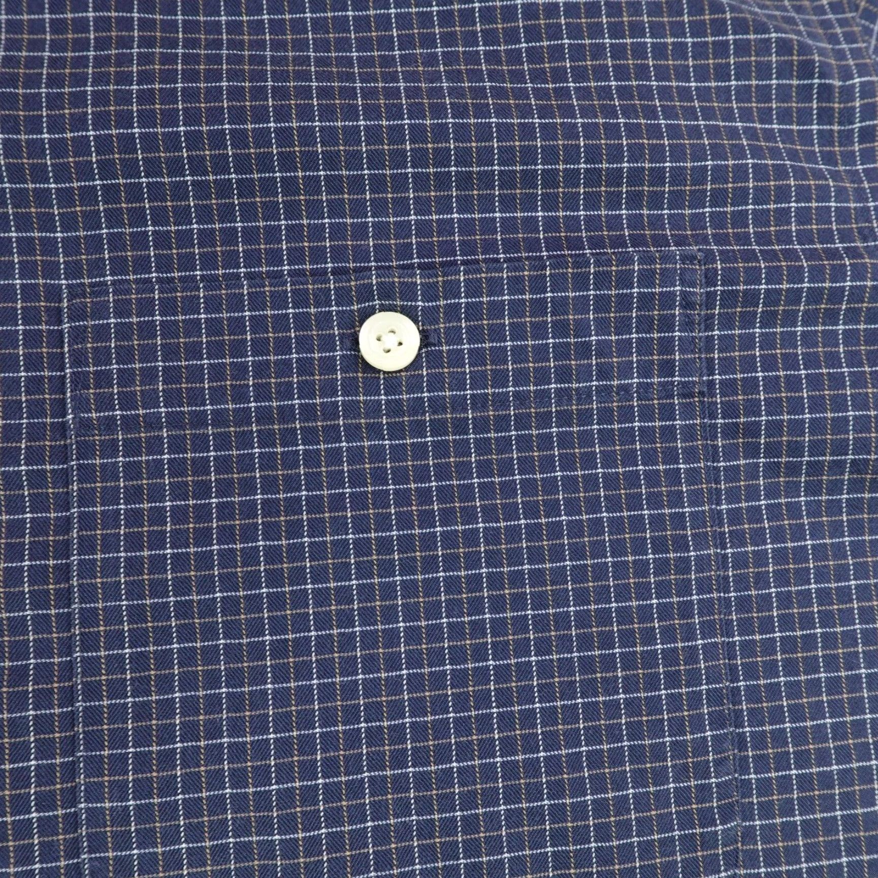 Orvis VINTAGE Orvis Shirt Mens Large Blue Plaid Button Up Twill Fishing Outdoors Work Size US L / EU 52-54 / 3 - 3 Thumbnail