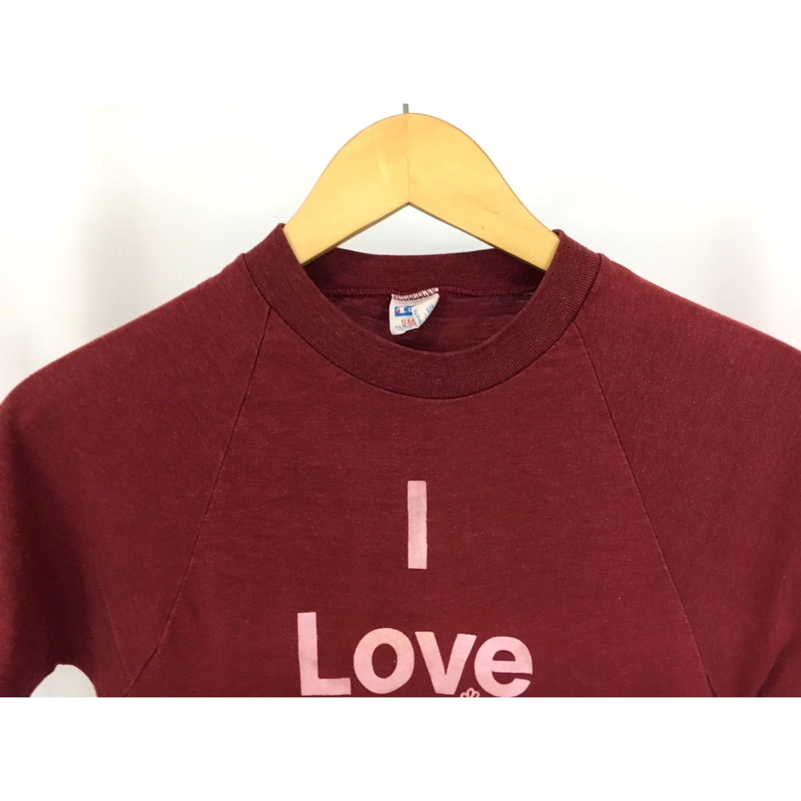 Champion VINTAGE Champion 70s I Love Dallas Shirt Maroon Size S USA Size US S / EU 44-46 / 1 - 2 Thumbnail
