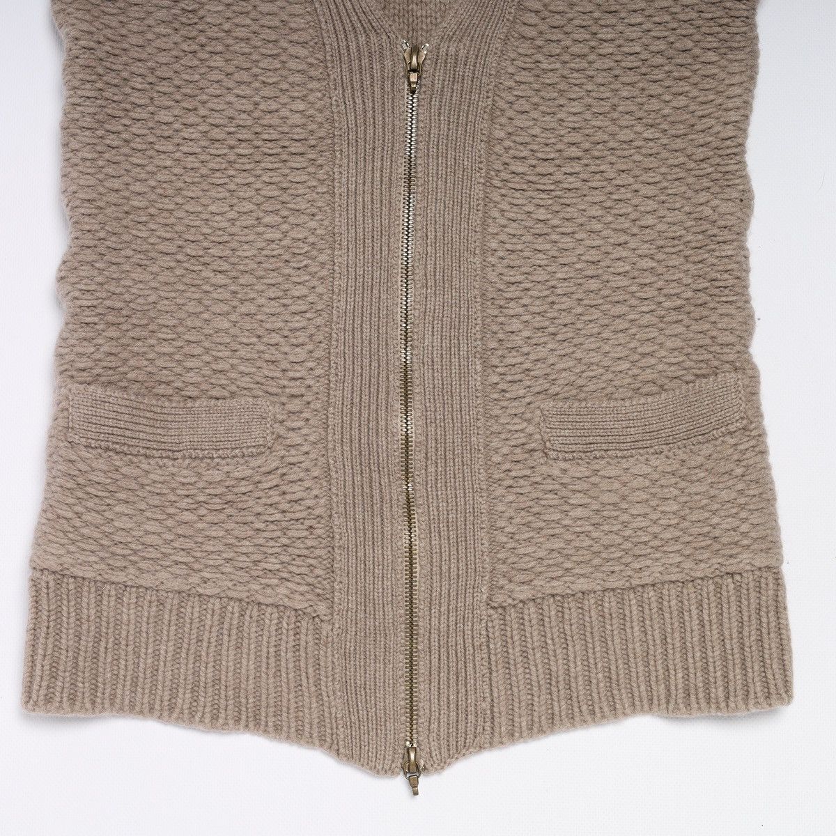 Louis Vuitton Louis Vuitton Wool Zip Tank Sweater Knit Cable Vest Size M / US 6-8 / IT 42-44 - 3 Thumbnail