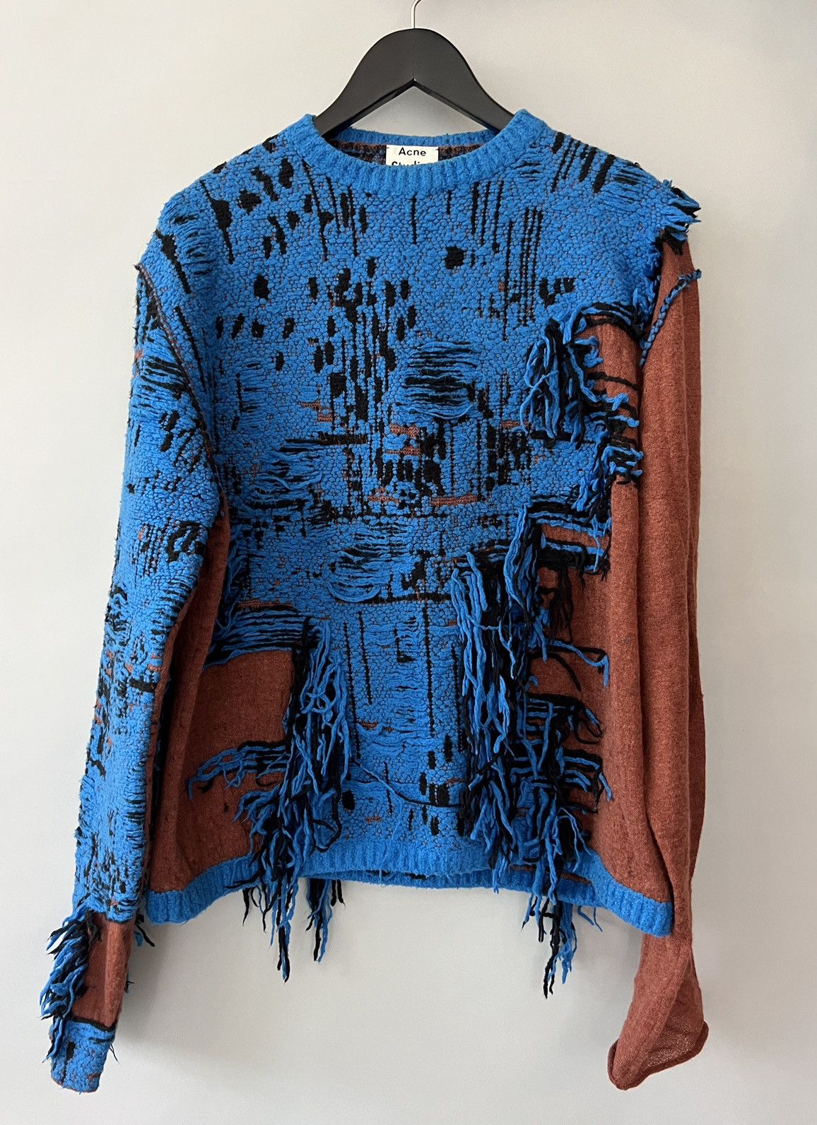Acne Studios Tri-coloured Sweater Blue Melange