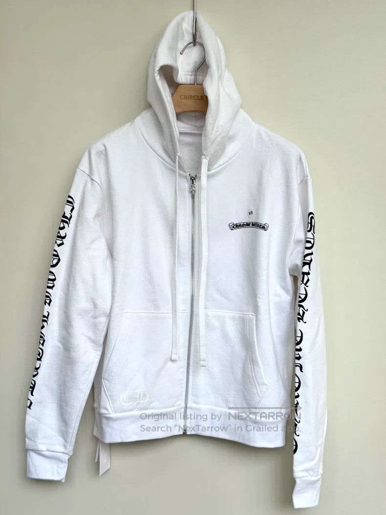 Chrome Hearts CHROME HEARTS Size XS White Sanskrit hooded sweater zipper Size US XS / EU 42 / 0 - 1 Thumbnail