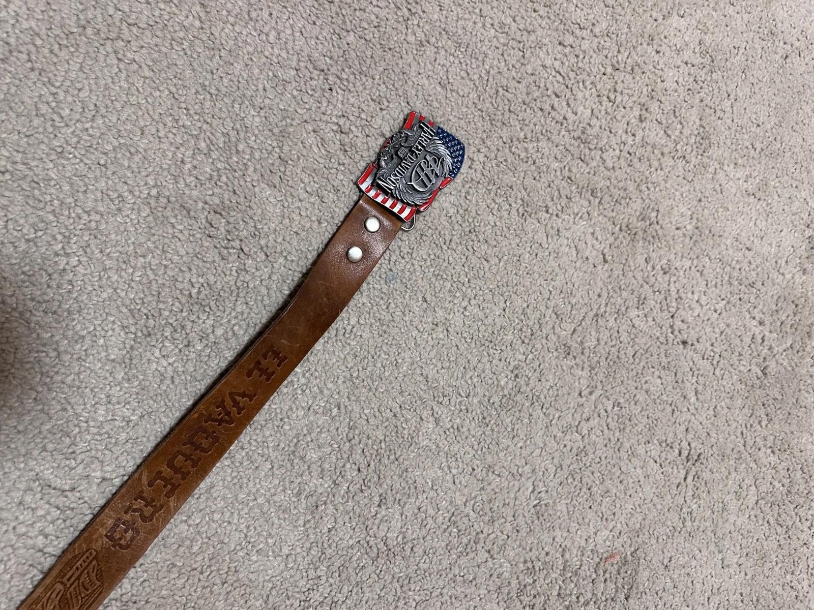 Harley Davidson Harley-Davidson Belt 1990s Stars and Stripes Harley-Davidson Size ONE SIZE - 4 Thumbnail