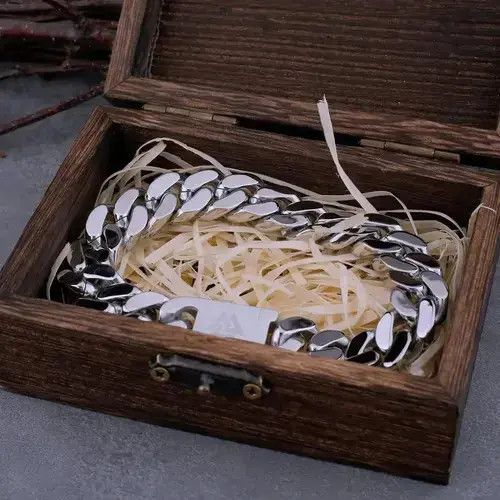 Jewelry Cuban Chain Bracelet Size ONE SIZE - 2 Thumbnail