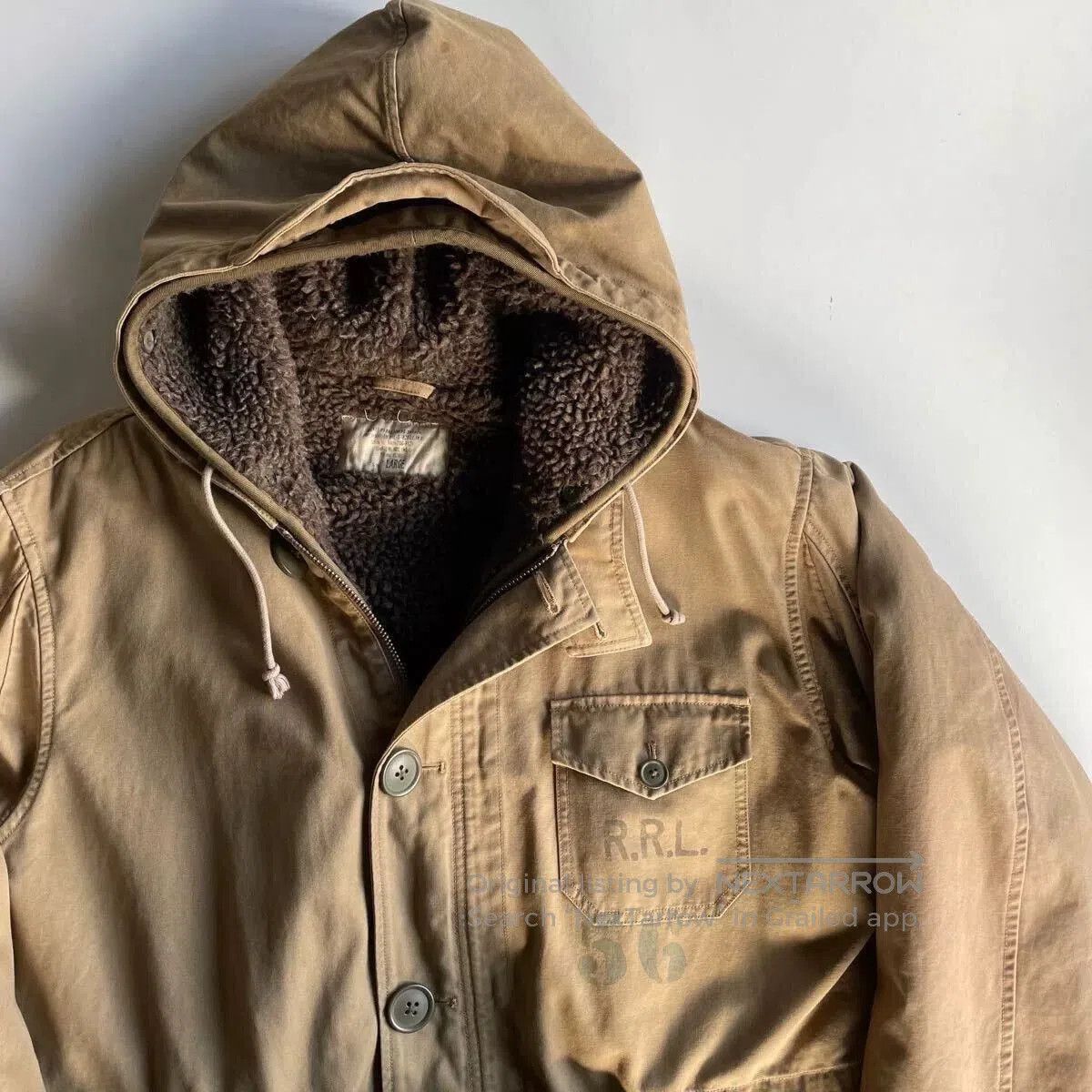 RRL Ralph Lauren 1940s Military Deck Coat Jacket Parka. Size US M / EU 48-50 / 2 - 1 Thumbnail