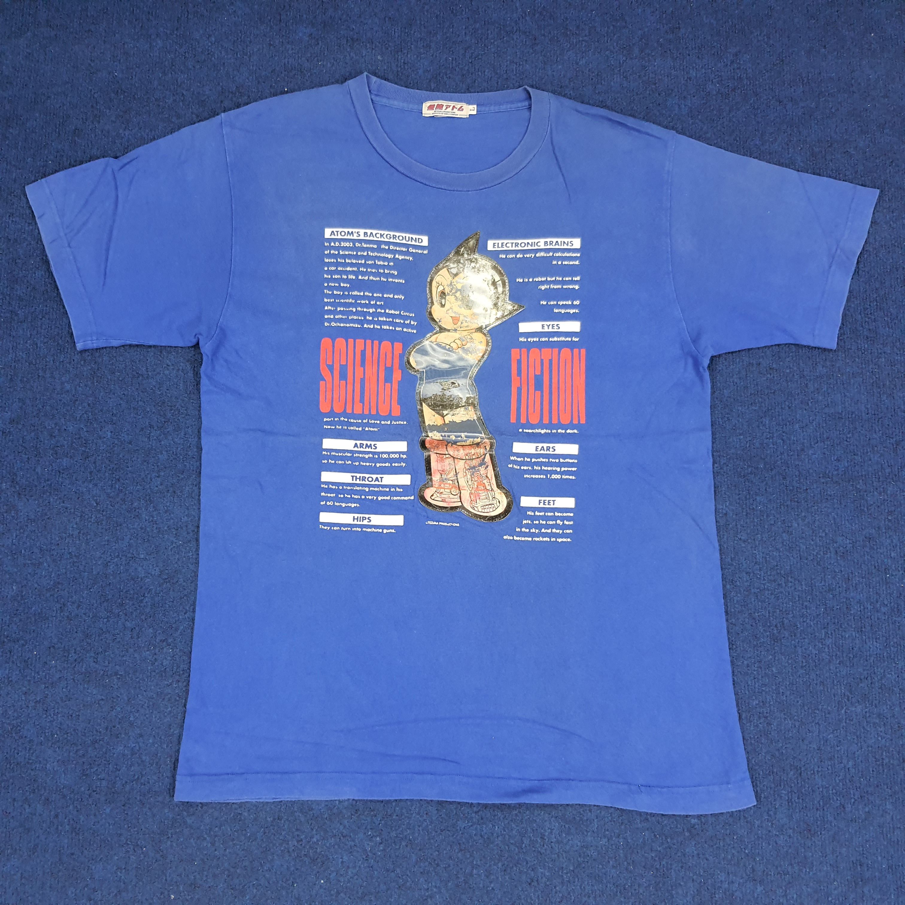 Japanese Brand × Vintage Vintage Mighty Atom Astro Boy Anime Robot Series Tshirt Size US M / EU 48-50 / 2 - 1 Thumbnail