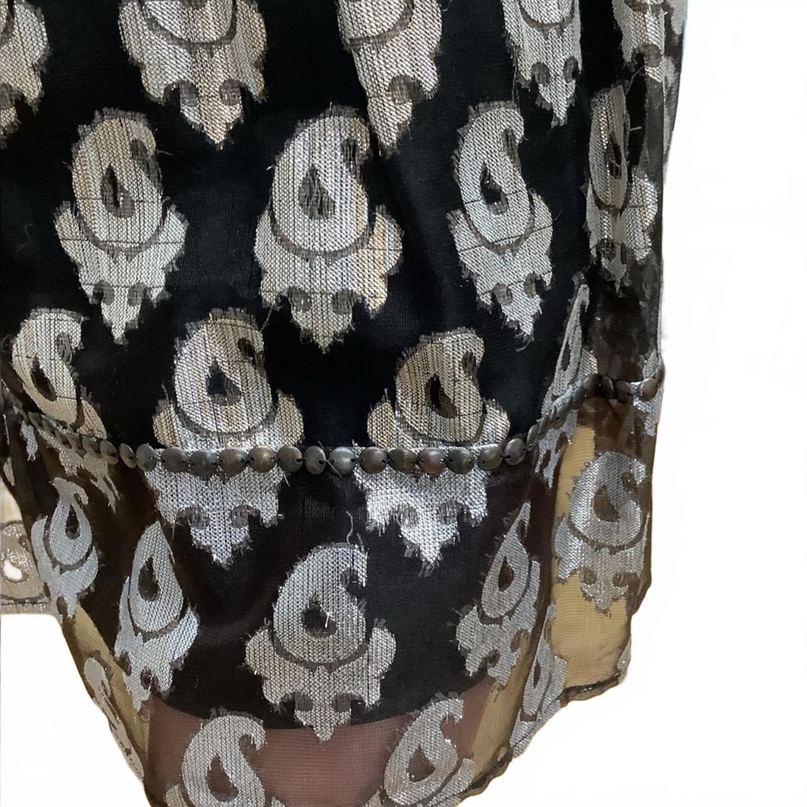 Free People Free People 8 Metallic Brown Silver Studded Mini Dress Size M / US 6-8 / IT 42-44 - 4 Thumbnail