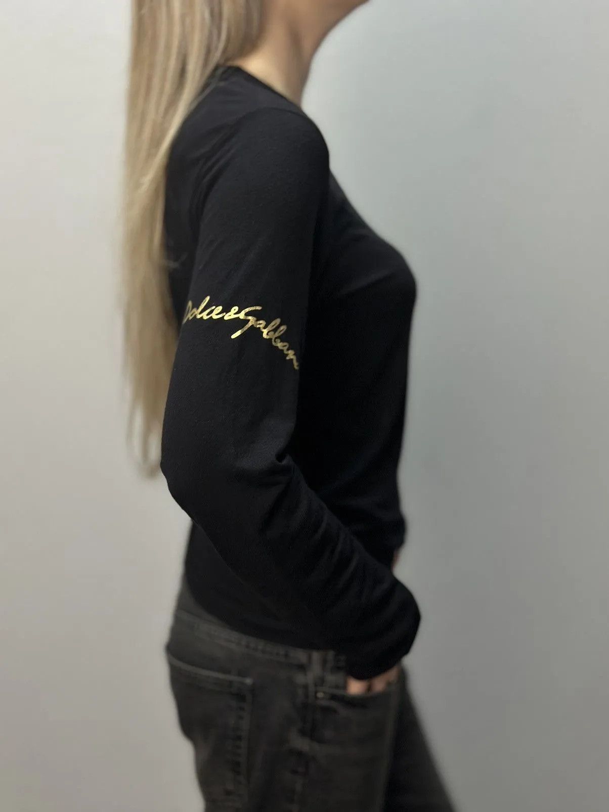 Dolce & Gabbana Vintage Dolce Gabbana Mare Black Womens L Luxury Avantgarde Size US M / EU 48-50 / 2 - 2 Thumbnail