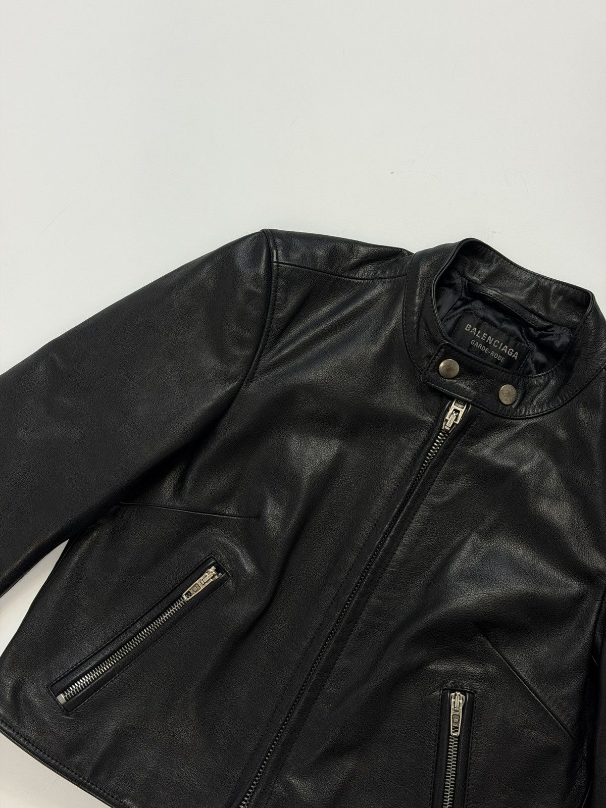 Balenciaga Balenciaga Racer Jacket Black Leather Size M / US 6-8 / IT 42-44 - 3 Thumbnail