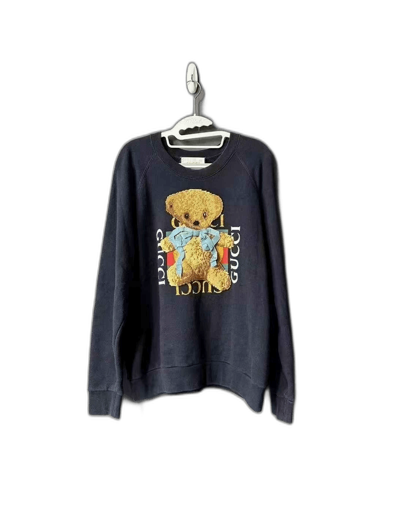 Gucci Gucci Vintage Logo Teddy Bear Sweatshirt Size US S / EU 44-46 / 1 - 1 Thumbnail