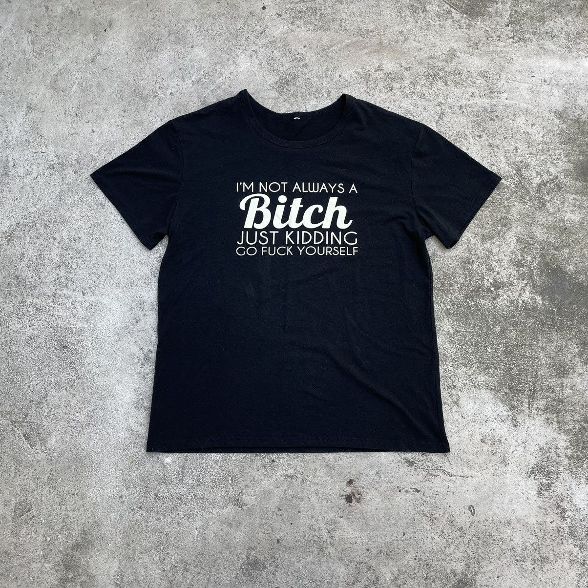 Vintage Vintage Y2K Graphic Tee Punk Streetwear Black Bleached M Size US M / EU 48-50 / 2 - 1 Thumbnail