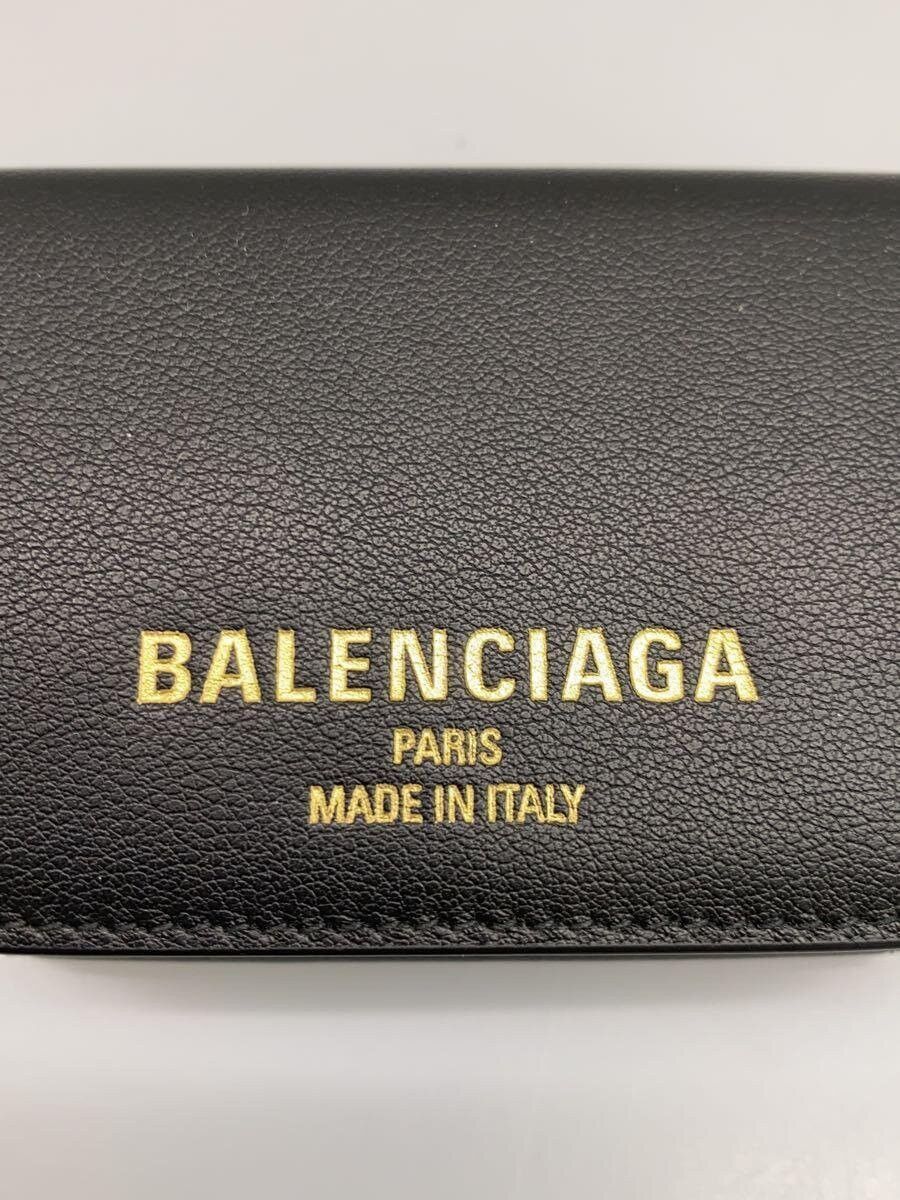 Balenciaga Balenciaga Leather Bi-Fold Wallet Black Size ONE SIZE - 3 Thumbnail