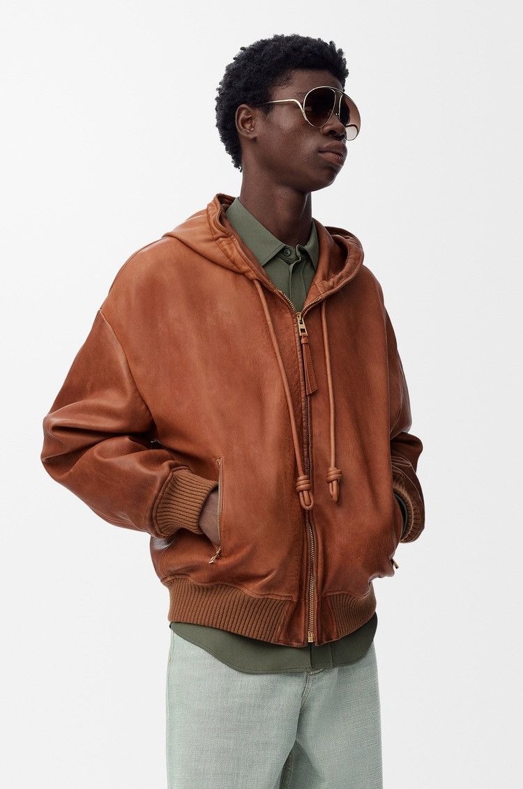 Loewe 🔥$8.5K VALUE🔥 Hooded jacket in nappa lambskin Size US L / EU 52-54 / 3 - 3 Thumbnail