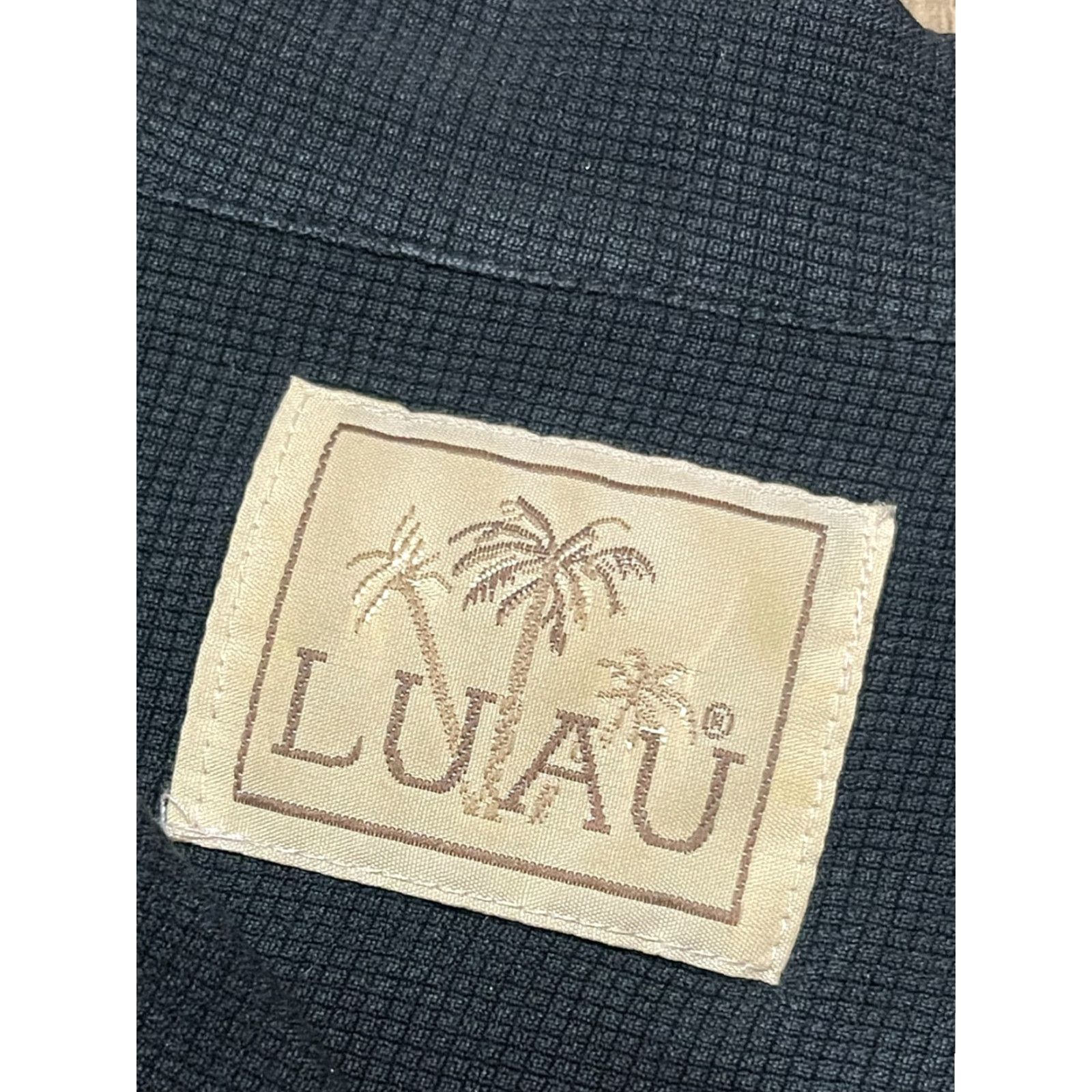 Vintage Luau Shirt Mens Size Large Black Button Up Short Sleeve Silk Size US L / EU 52-54 / 3 - 5 Thumbnail