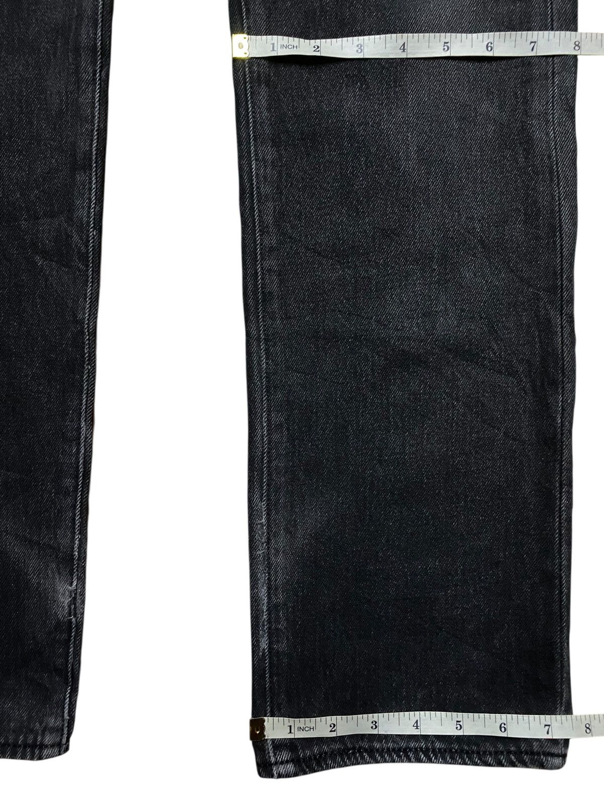 Levi's Vintage Levis 501 Y2K Black Denim Distressed Loose Jeans Size US 32 / EU 48 - 15 Thumbnail