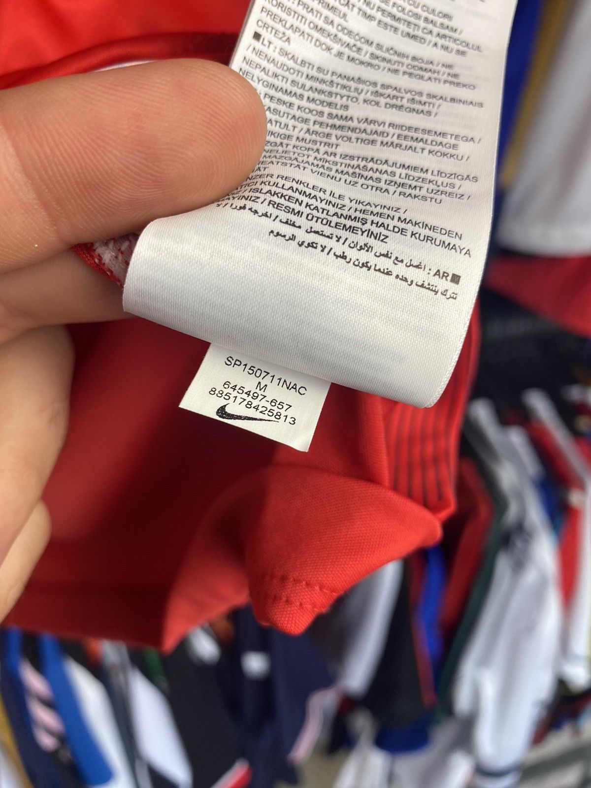Nike 2015/16 NIKE NORWAY HOME SOCCER FOOTBALL JERSEY SHIRT Size US M / EU 48-50 / 2 - 8 Thumbnail