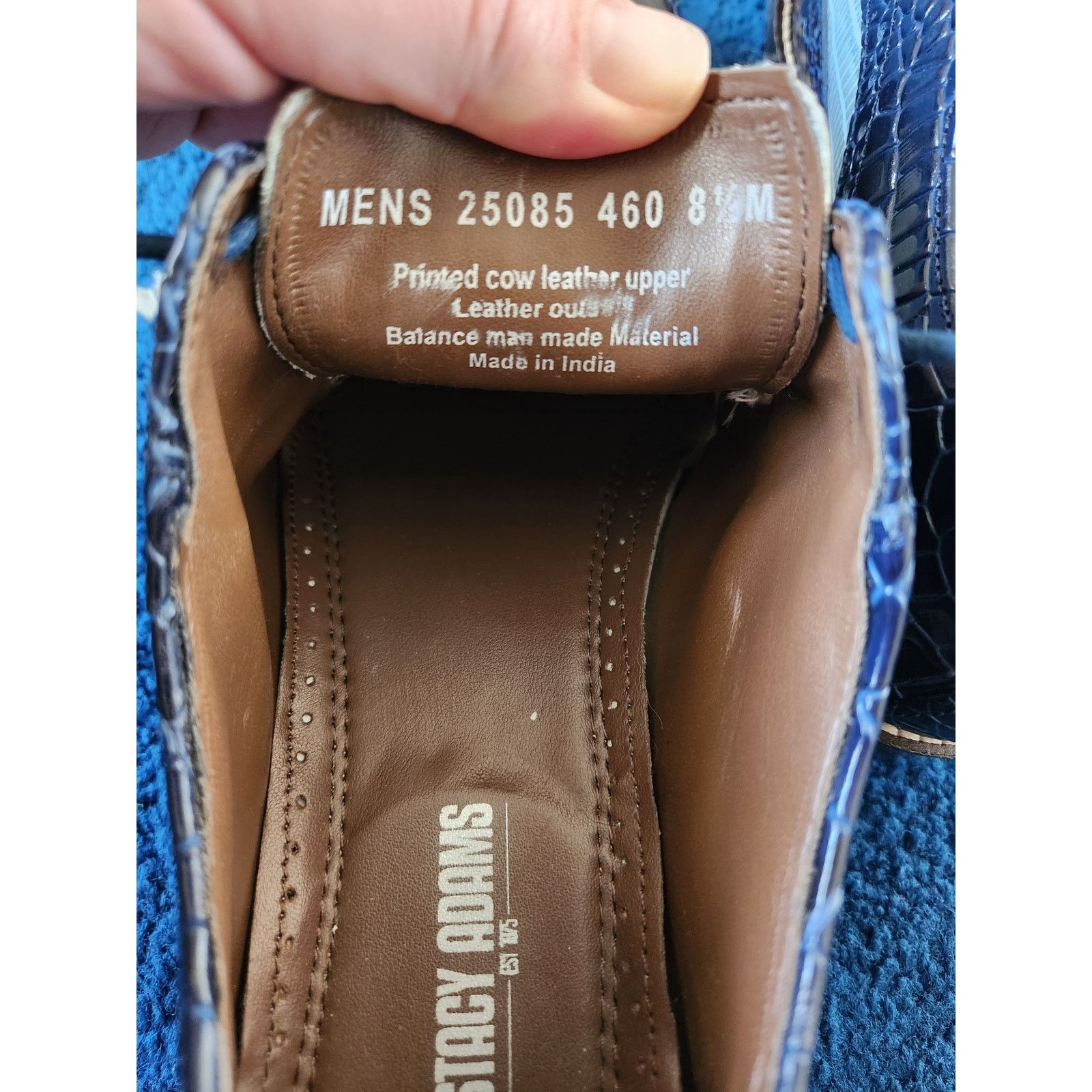 Stacy Adams Stacy Adams Men's Gallinari Wingtip Oxford Shoes -8.5 Size US 8.5 / EU 41-42 - 6 Thumbnail