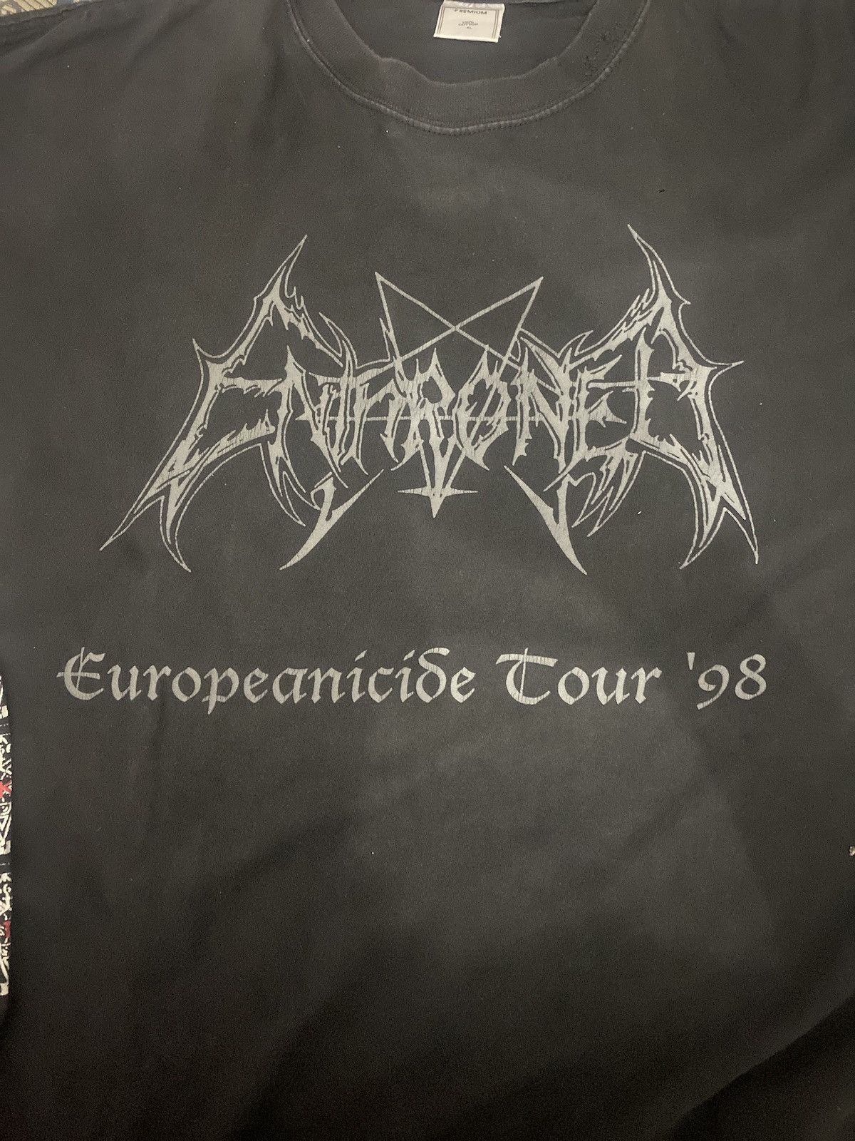 Band Tees Vintage Enthroned Europeanicide Tour 1998 Black Metal Size US XL / EU 56 / 4 - 6 Thumbnail