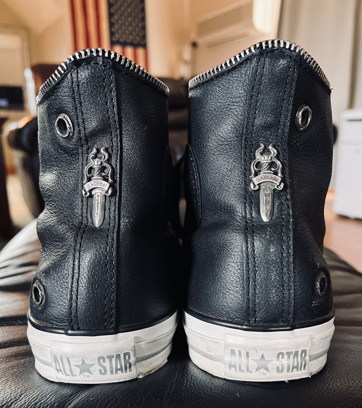 Chrome Hearts Converse Chrome Hearts X Converse High top Sneakers Grailed