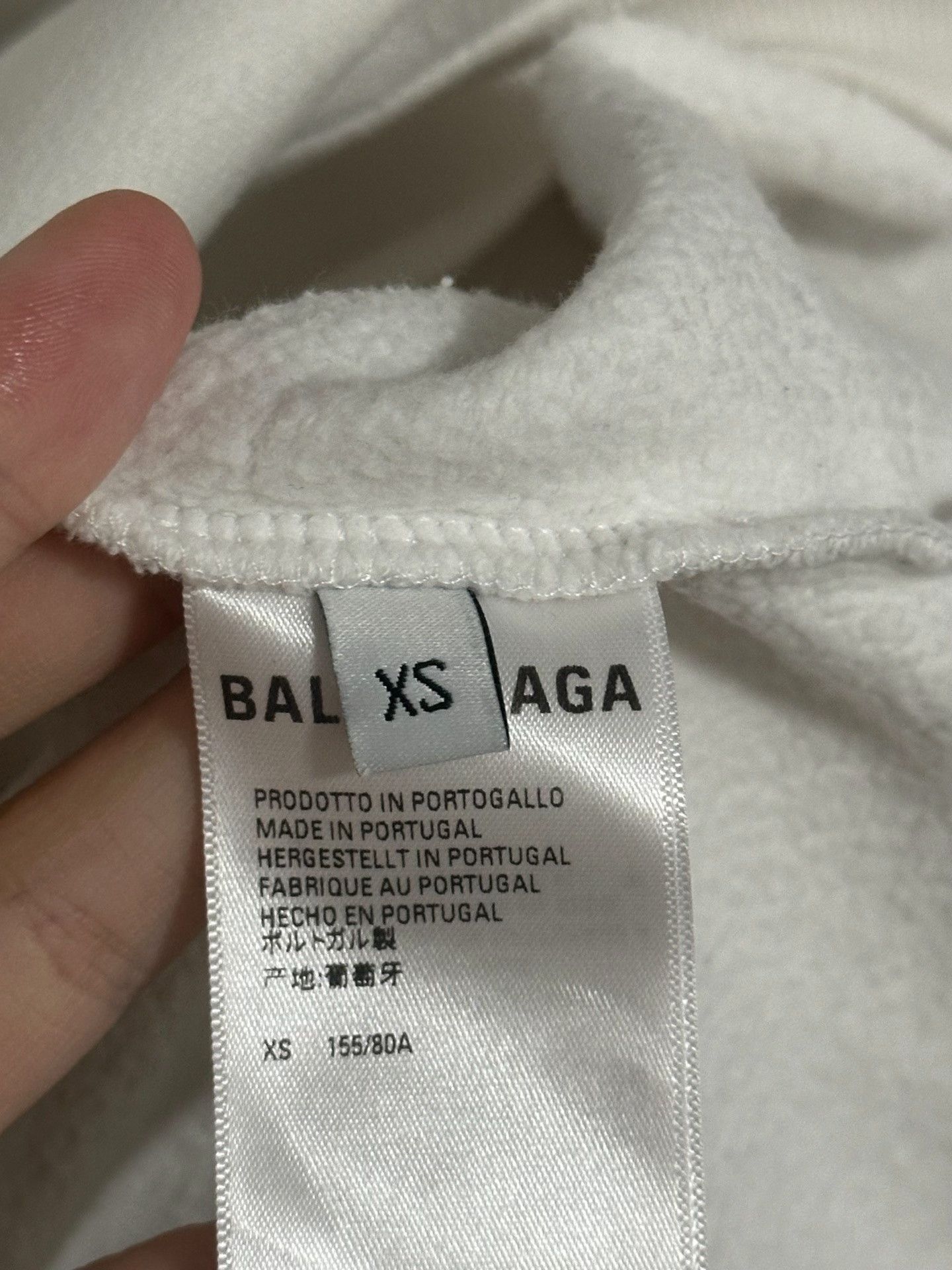 Balenciaga Balenciaga Logo Embroidery White Hoodie Size US XS / EU 42 / 0 - 3 Thumbnail
