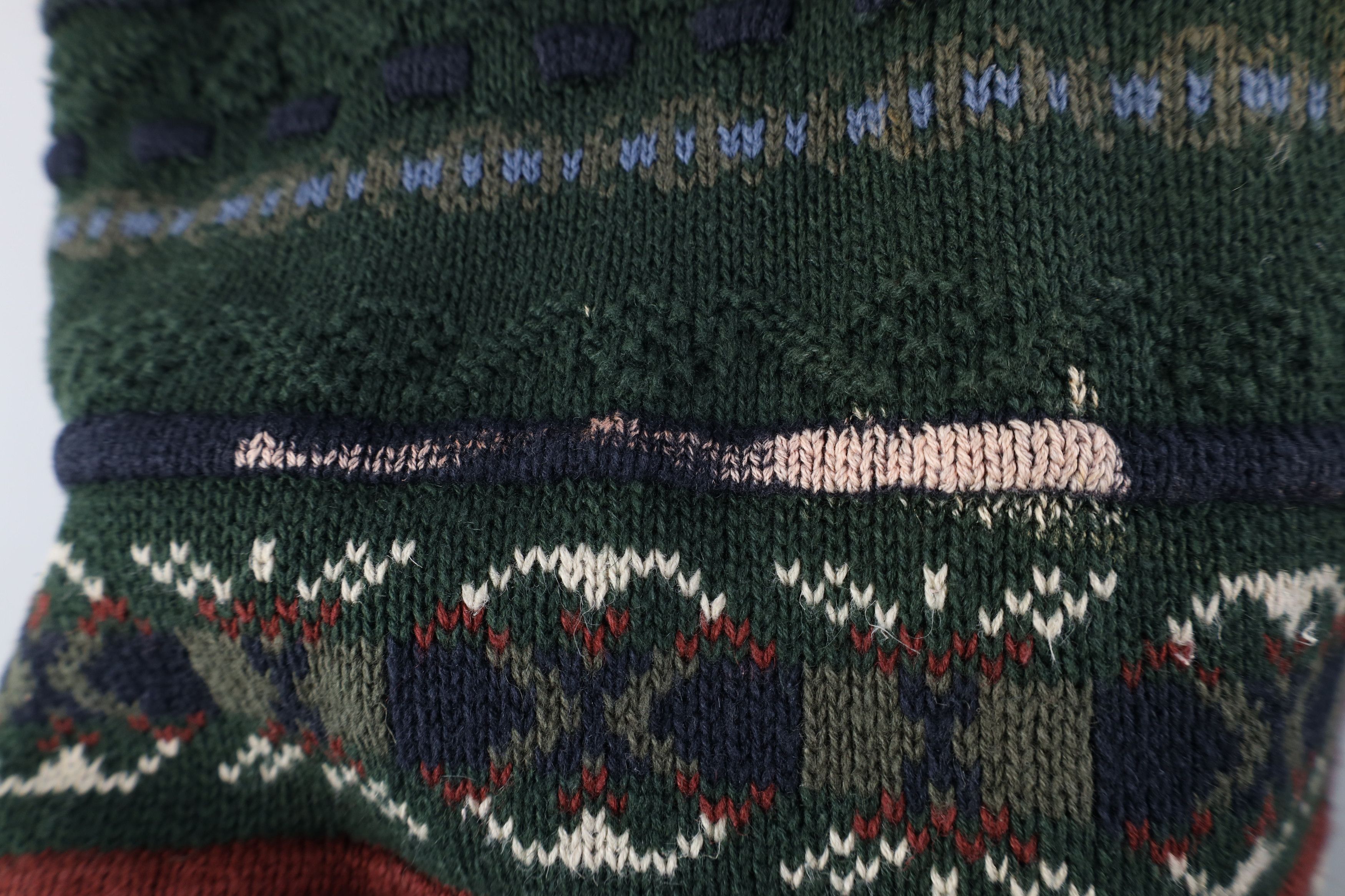 Vintage Vintage 90s Streetwear Coogi Style Fair Isle Knit Sweater Size US XL / EU 56 / 4 - 4 Thumbnail