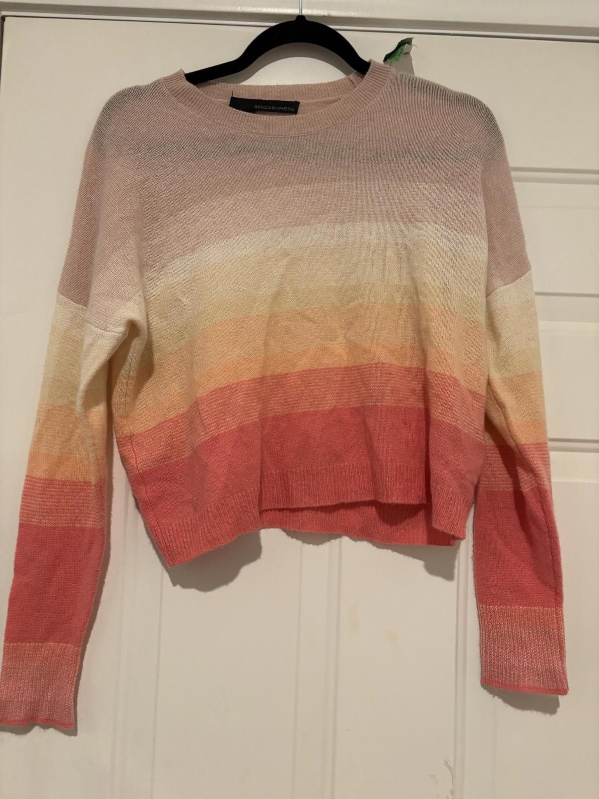 Autumn Cashmere Womens sz XS to S 360 Cashmere ombre cashmere sweater #561 Size XS / US 0-2 / IT 36-38 - 1 Thumbnail