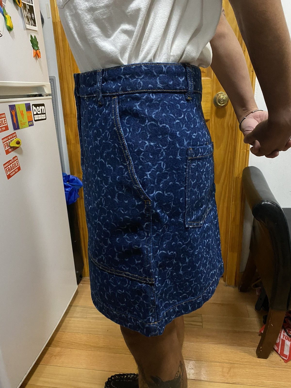 Maison Kitsune Maison Kitsuné Denim Mini Skirt Size 27" / US 4 / IT 40 - 5 Thumbnail