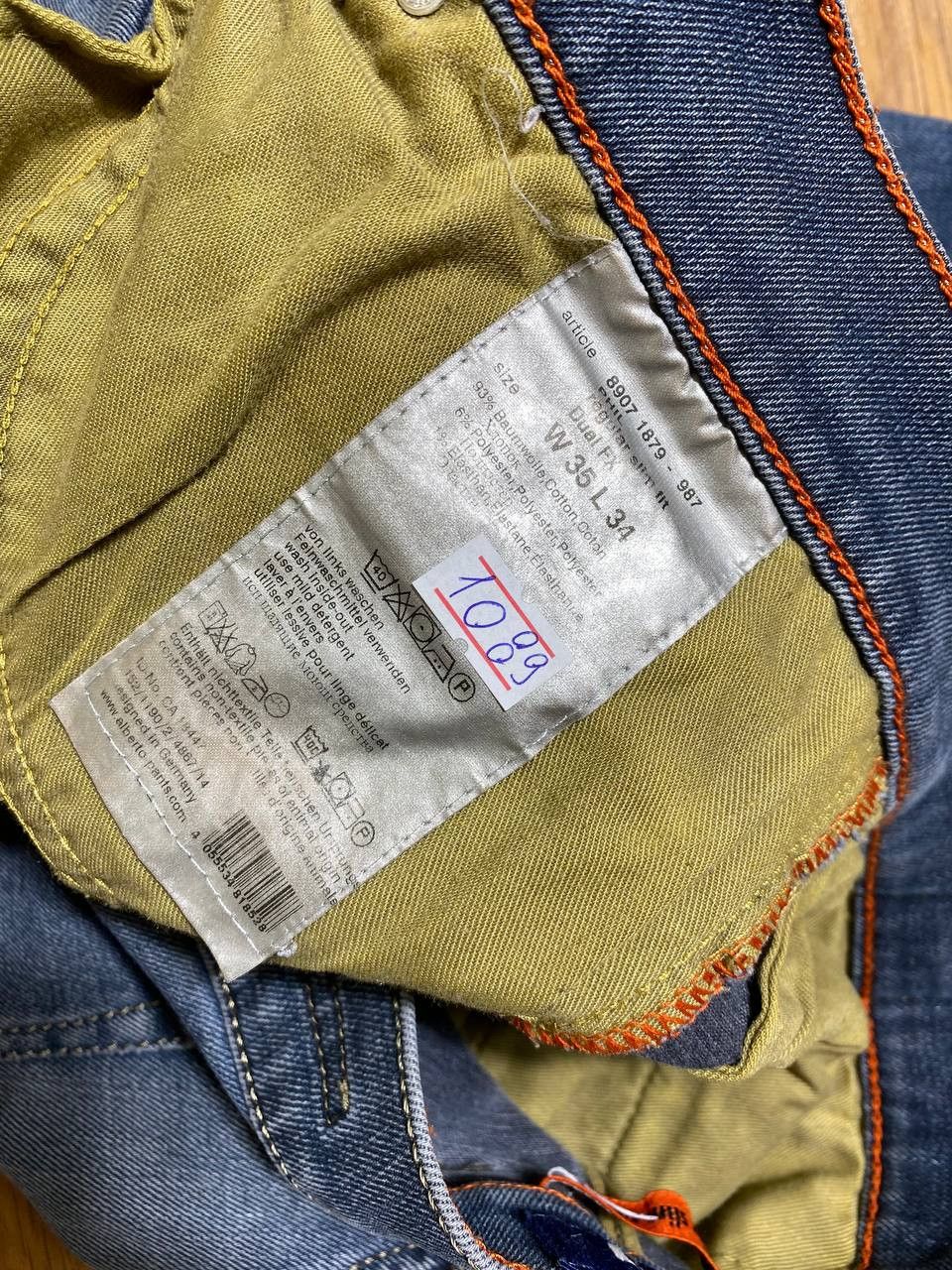 Alberto Vintage 90s Alberto Gang Baggy Jeans Size US 35 - 10 Thumbnail
