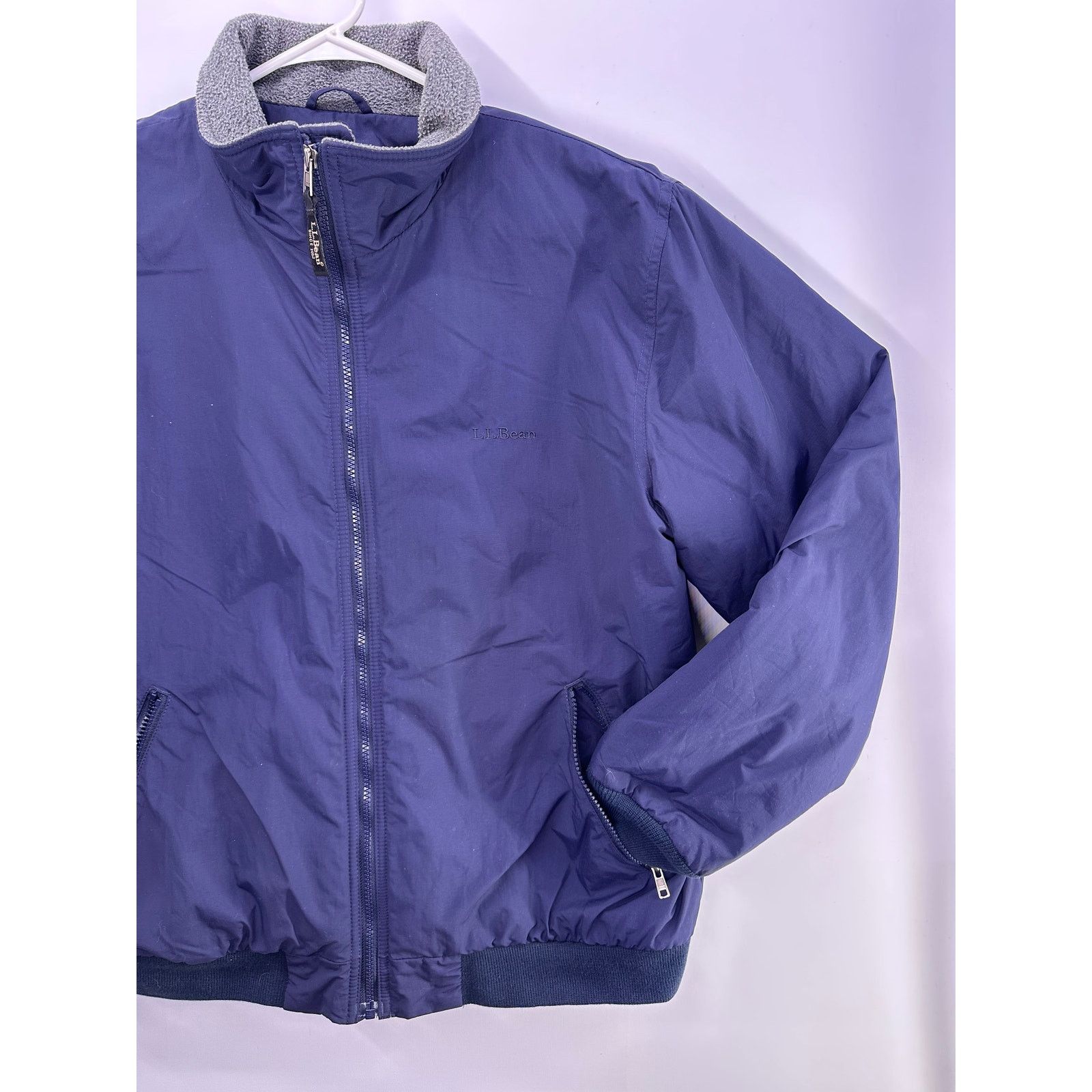 L.L. Bean Vintage L.L. Bean Reversible Fleece BomberJacket Size L Size US L / EU 52-54 / 3 - 2 Thumbnail