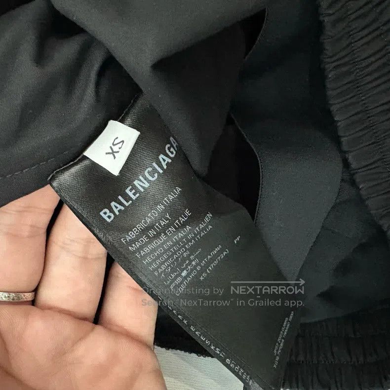 Balenciaga Balenciaga size XS Black nylon double-waist fake two-piece Size US 27 - 4 Thumbnail