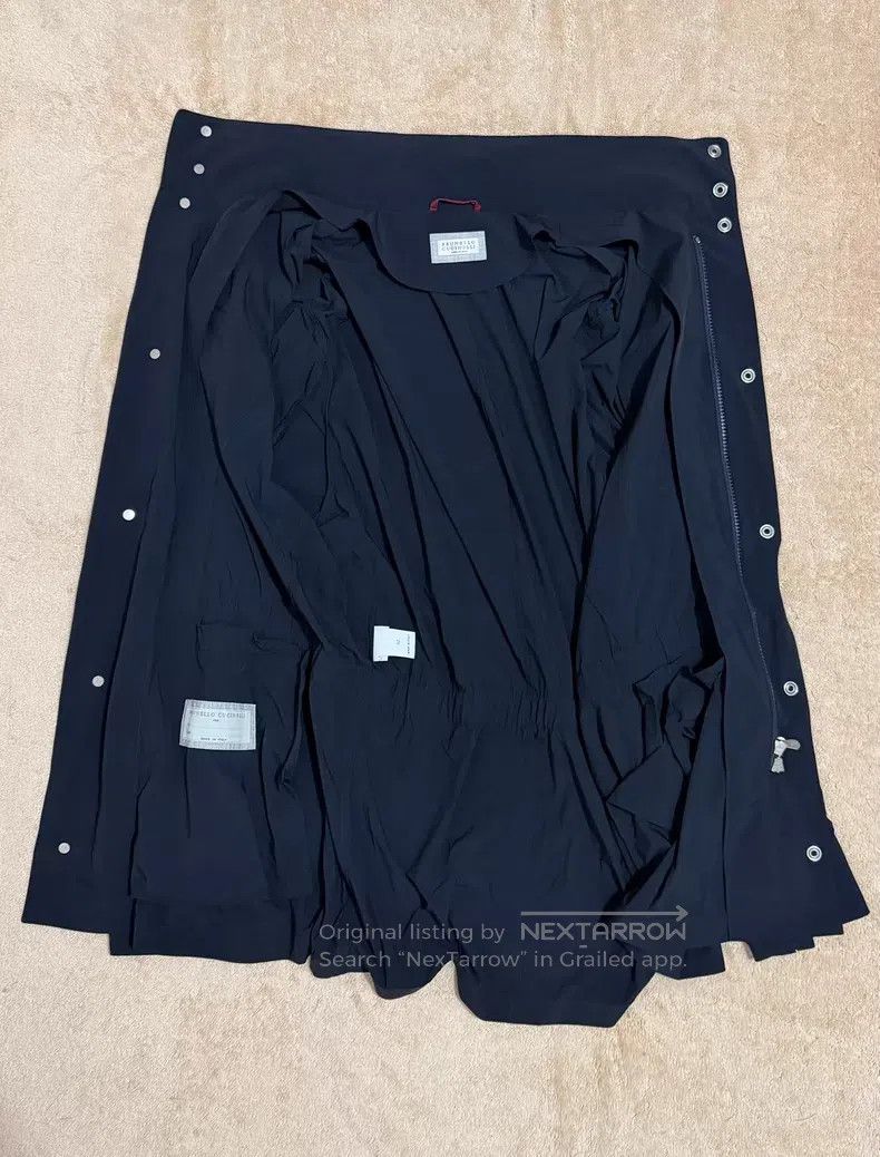Brunello Cucinelli Brunello Cucinelli Jacket traveler's coat, black single-la Size US L / EU 52-54 / 3 - 2 Thumbnail
