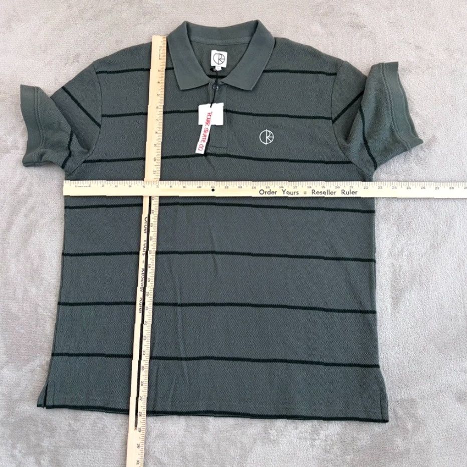 Vintage VINTAGE POLAR Skate Co Polo Shirt Grey Black Striped Men L Polo Shirt Mens Size US L / EU 52-54 / 3 - 4 Thumbnail