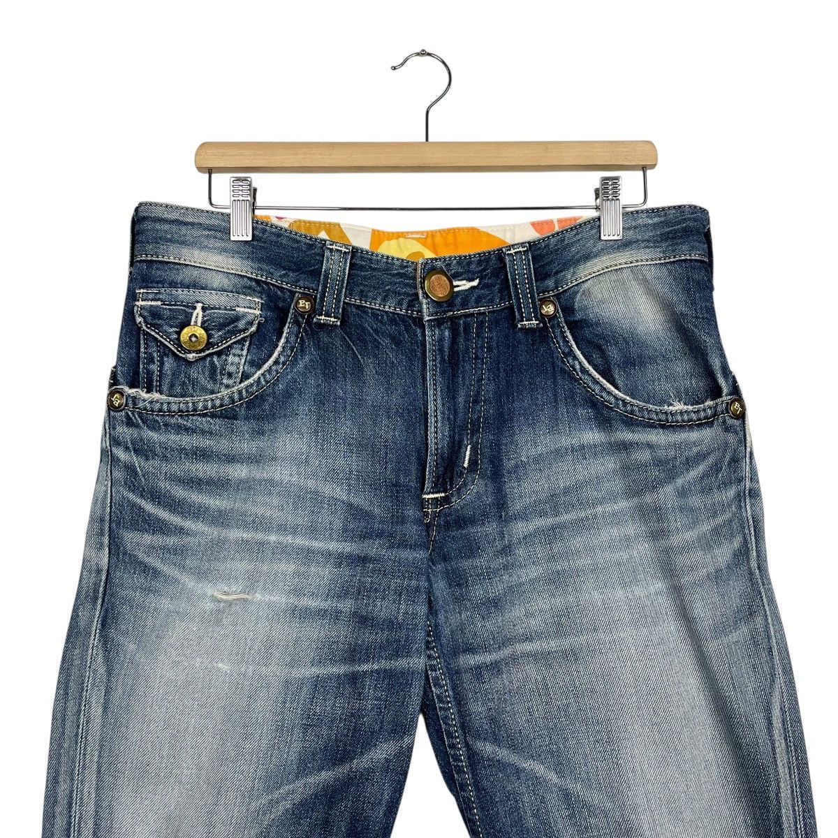 Edwin Vintage Edwin Blue Trip Denim Jeans Size US 34 / EU 50 - 2 Thumbnail