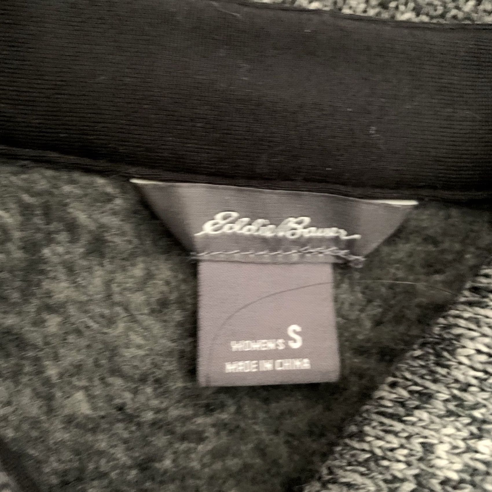 Eddie Bauer VINTAGE? No. Eddie Bauer Shacket Shirt Jacket Womens Small Brown Black Knit Button-Up Size S / US 4 / IT 40 - 2 Thumbnail