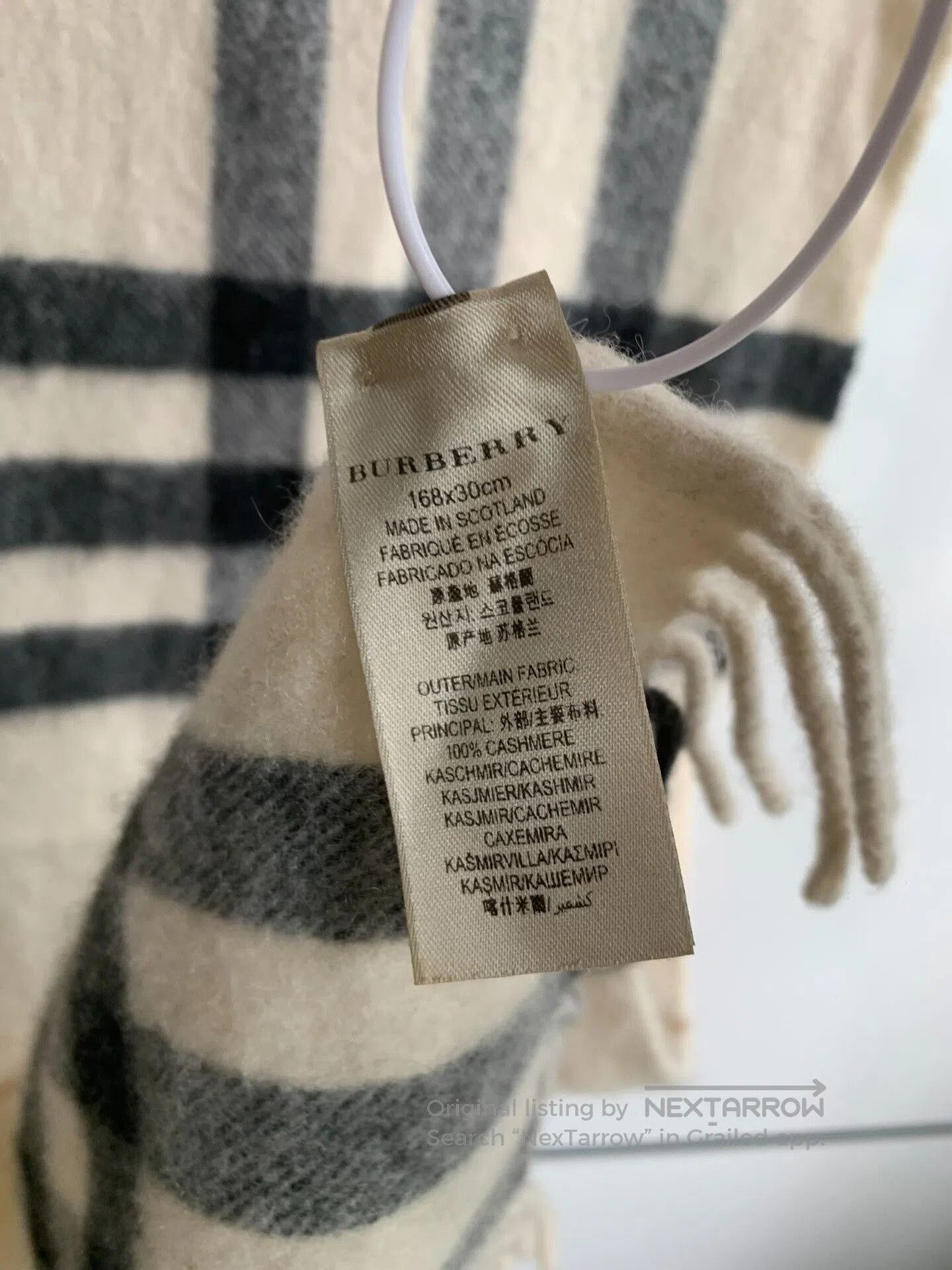 Burberry Classic Check Scarf.