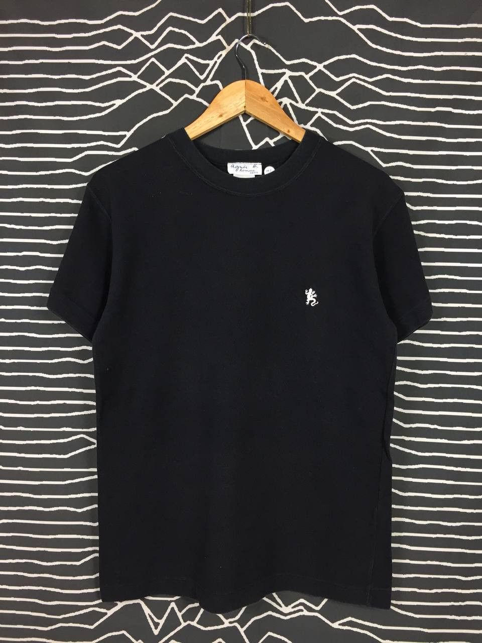 Vintage × agnes b. Vtg Agnes B Homme Paris Fashion Designer Logo Tee Size US M / EU 48-50 / 2 - 2 Thumbnail