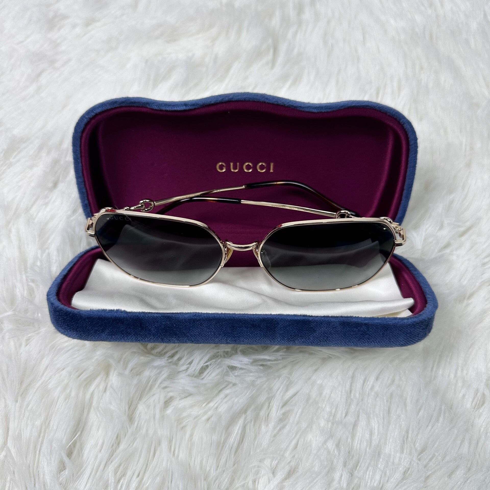 Gucci Gucci Square Metal Sunglasses Size ONE SIZE - 1 Thumbnail