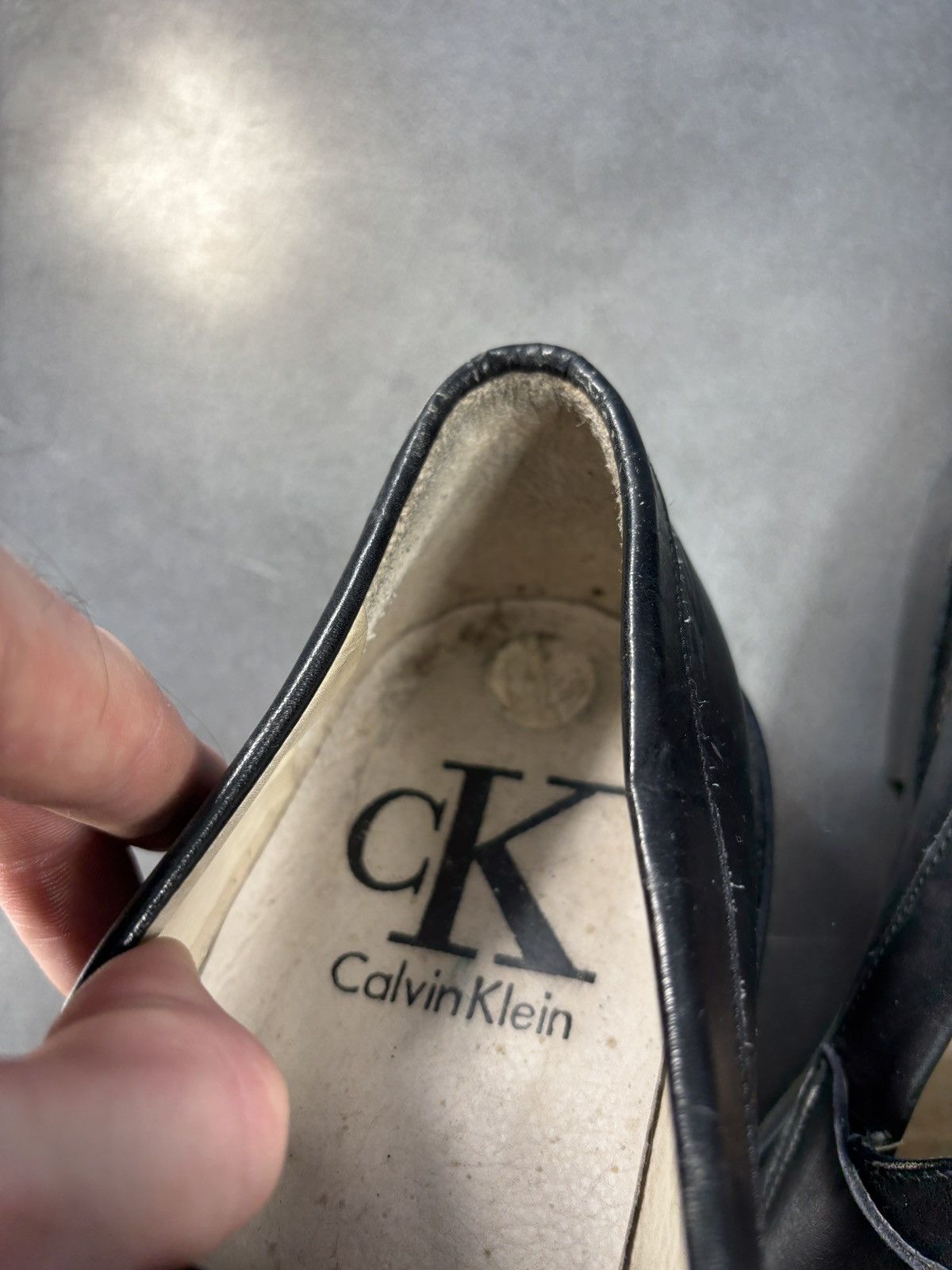 Calvin Klein Vintage Calvin Klein Loafers 1990s CK Made in Italy Leather Size US 9 / EU 42 - 13 Thumbnail