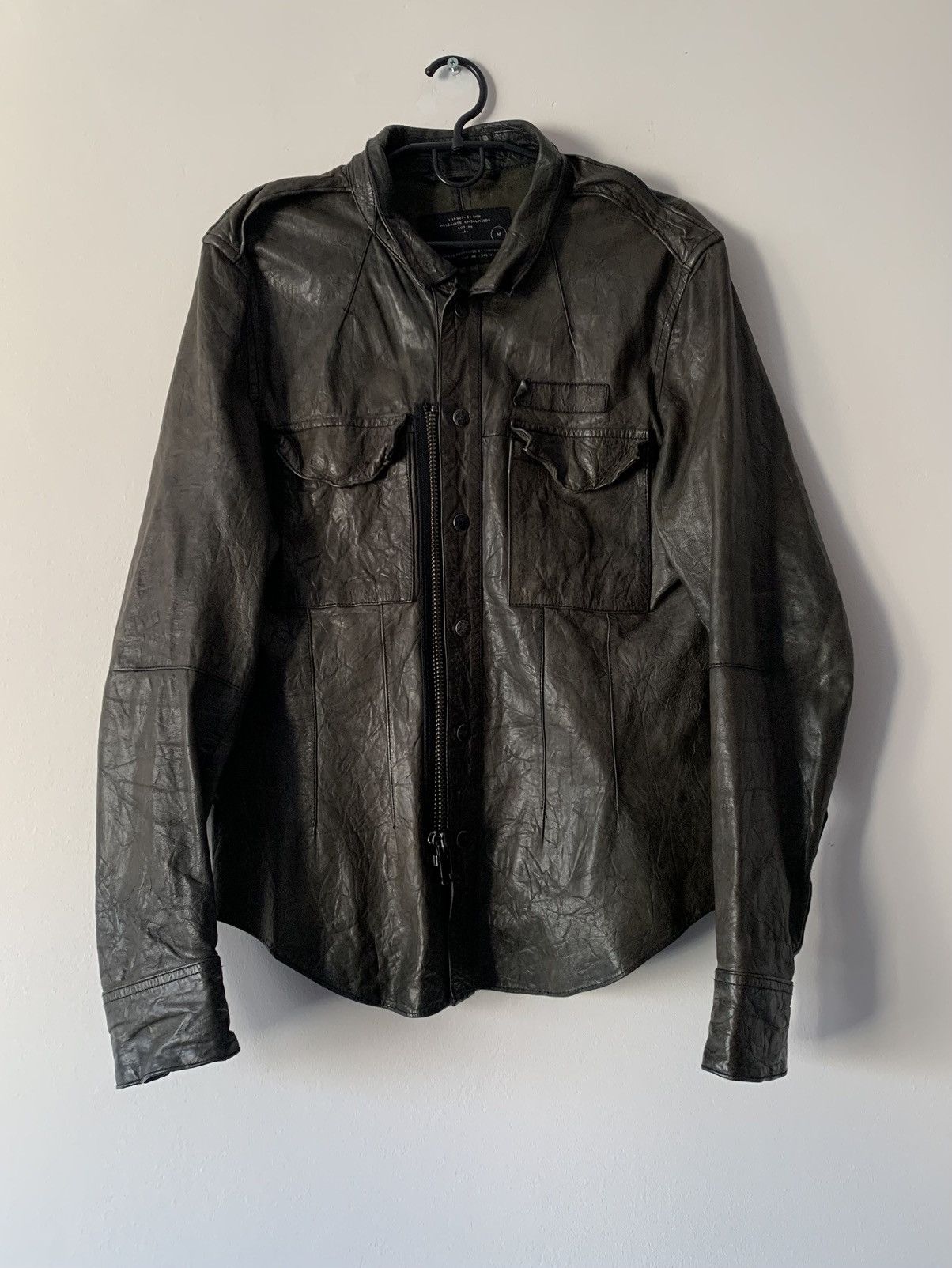 Allsaints 🔥ALLSAINTS AVANT GARDE OPIUM LEATHER JACKET Size US M / EU 48-50 / 2 - 1 Thumbnail