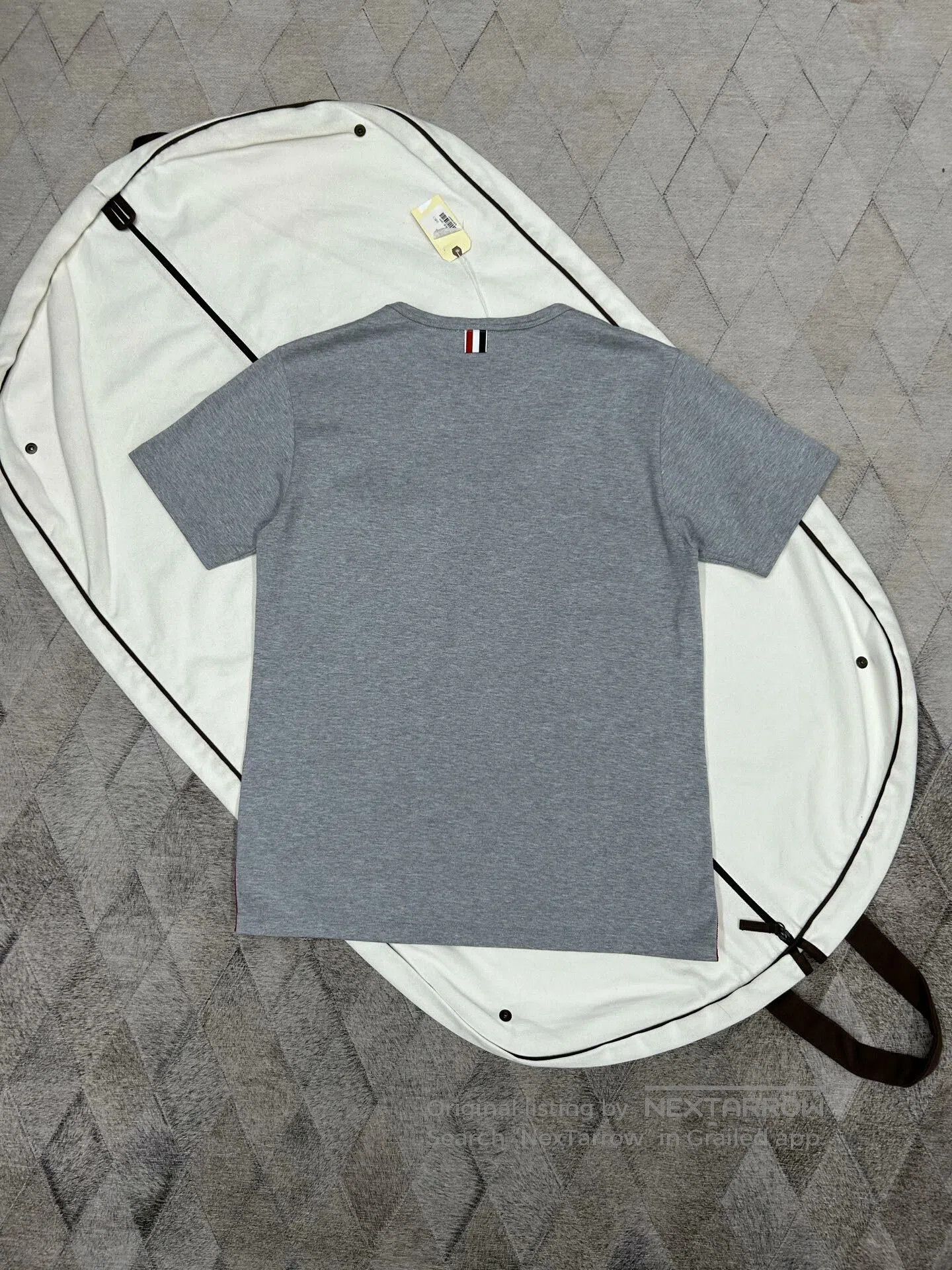 Thom Browne Thom Browne Classic Stripe Gray T-Shirt. Size US S / EU 44-46 / 1 - 2 Thumbnail