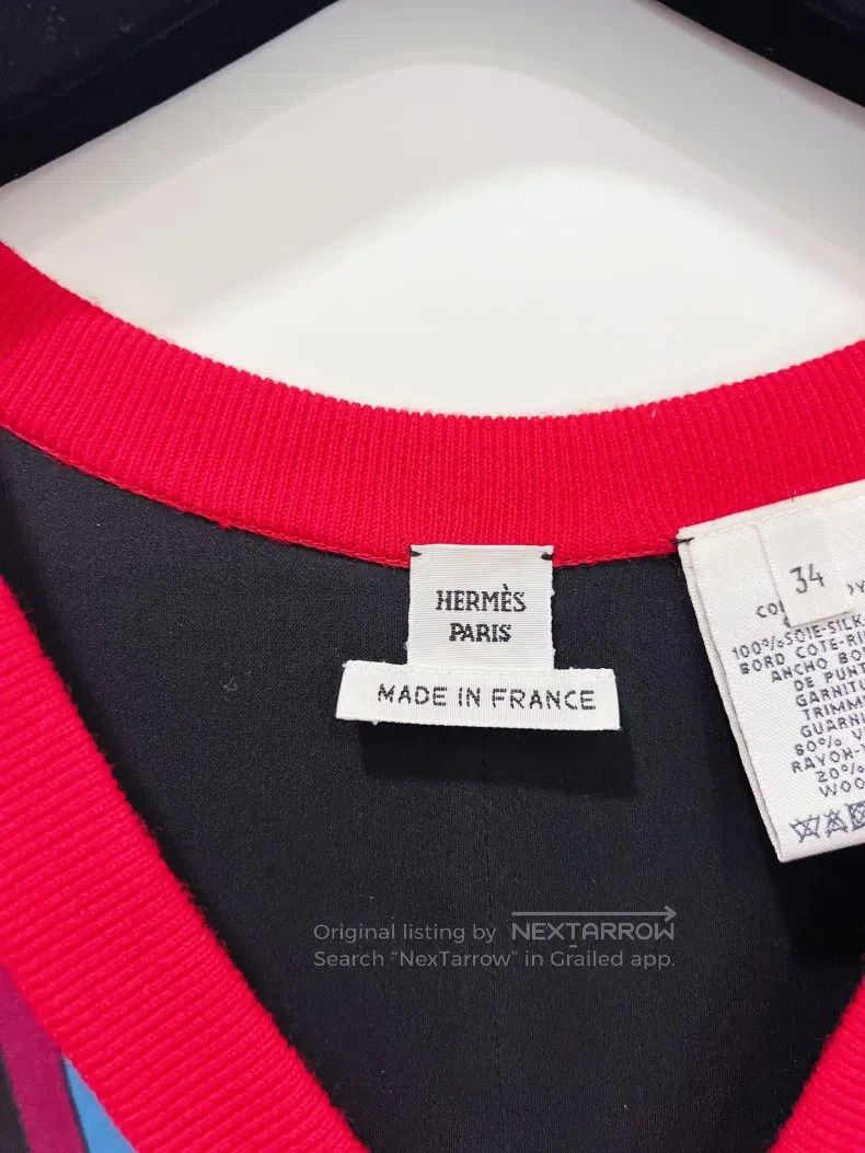 Hermes Hermes Classic Mixed Color Silk Dress Size XXS / US 00 / IT 34 - 7 Thumbnail
