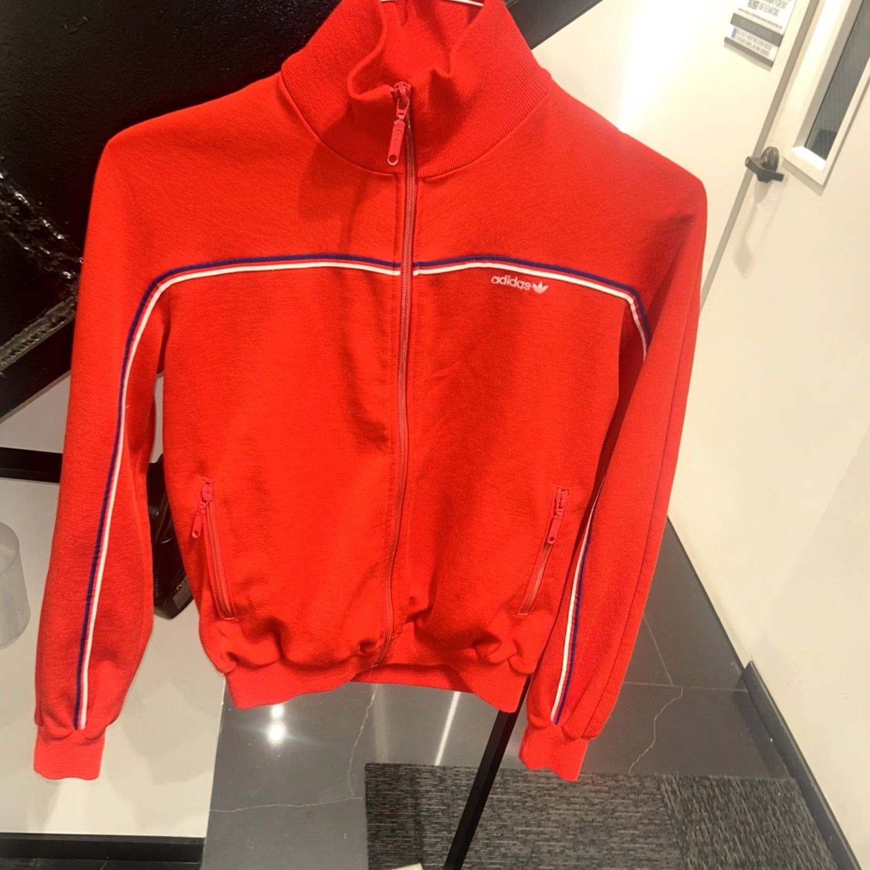 Adidas VINTAGE adidas Track Jacket Mens Size Medium Red White Blue Made In Germany Y2k Zip Full Zip Zipped Pockets Running & Jogging Size US M / EU 48-50 / 2 - 8 Thumbnail