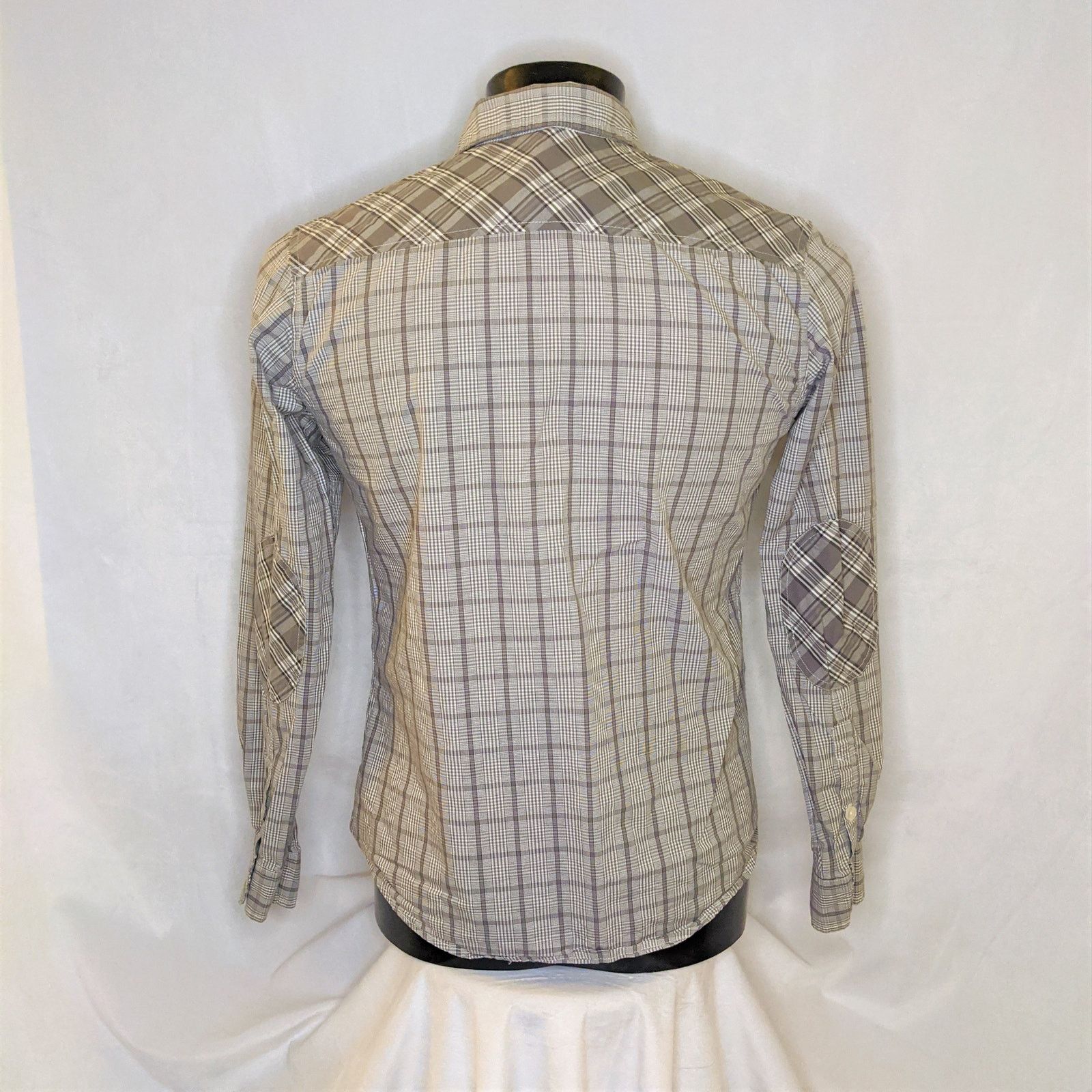 Ecko Unltd. Ecko Unltd Men's Striped Button Shirt Brown Medium Excellent Size US M / EU 48-50 / 2 - 3 Thumbnail