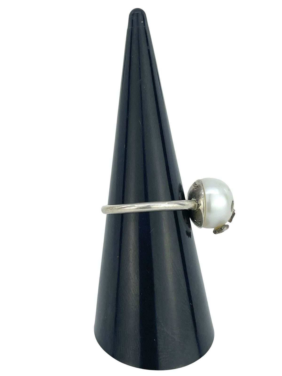Vivienne Westwood 925 Pearl Skull Orb Ring Size ONE SIZE - 3 Thumbnail